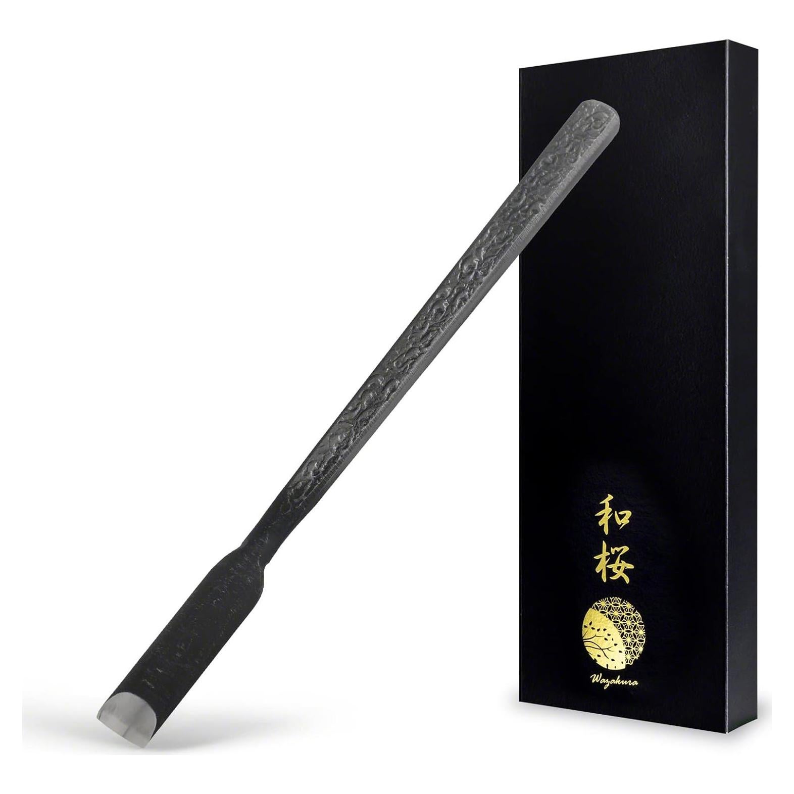 Cincel Curvado Wazakura de Acero al Carbono 185 mm Plata