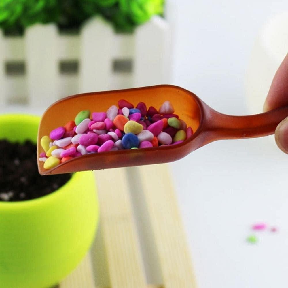 10 Cucharas Mini Jardinería Plásticas Hooiolye Marrón 15cm