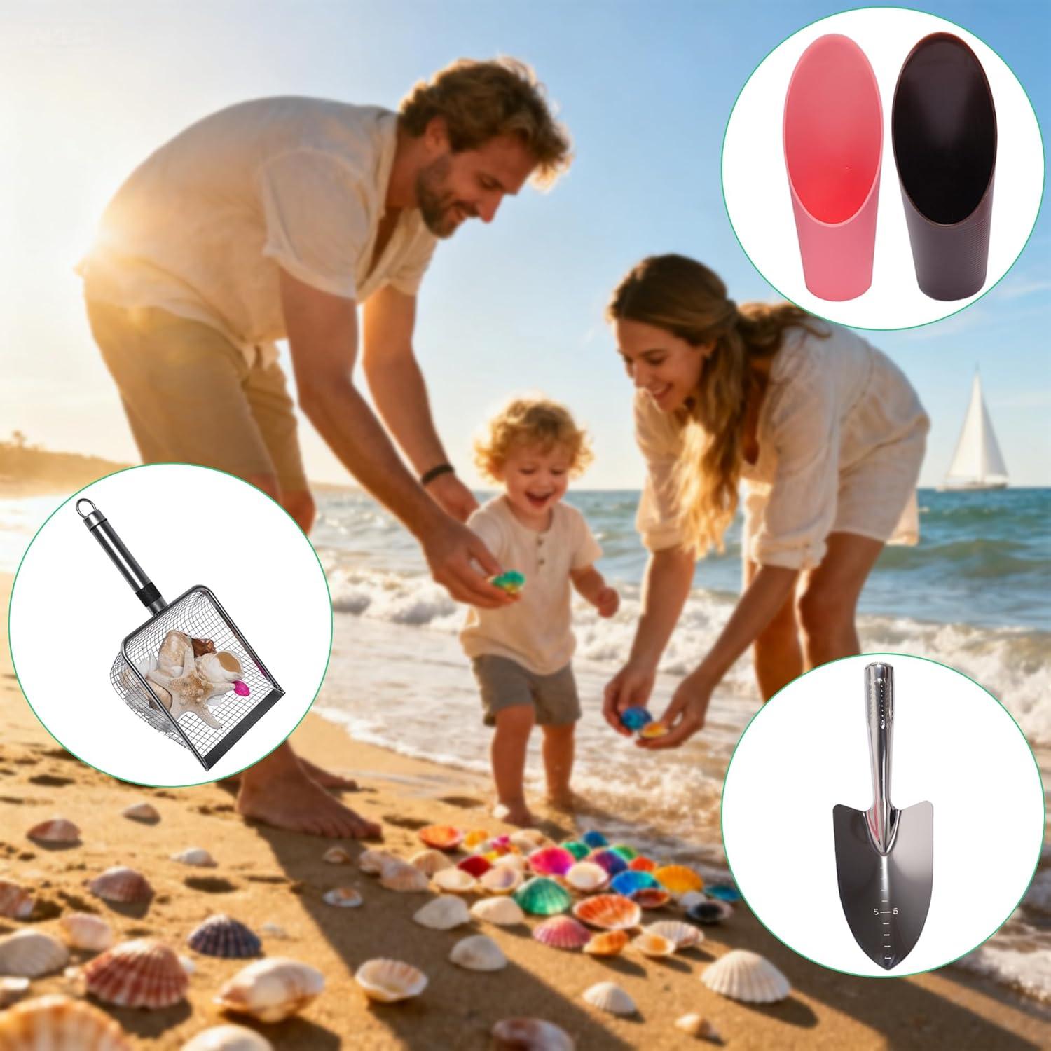 Juego de Herramientas de Jardín Luxzio 6 Piezas Acero Inoxidable