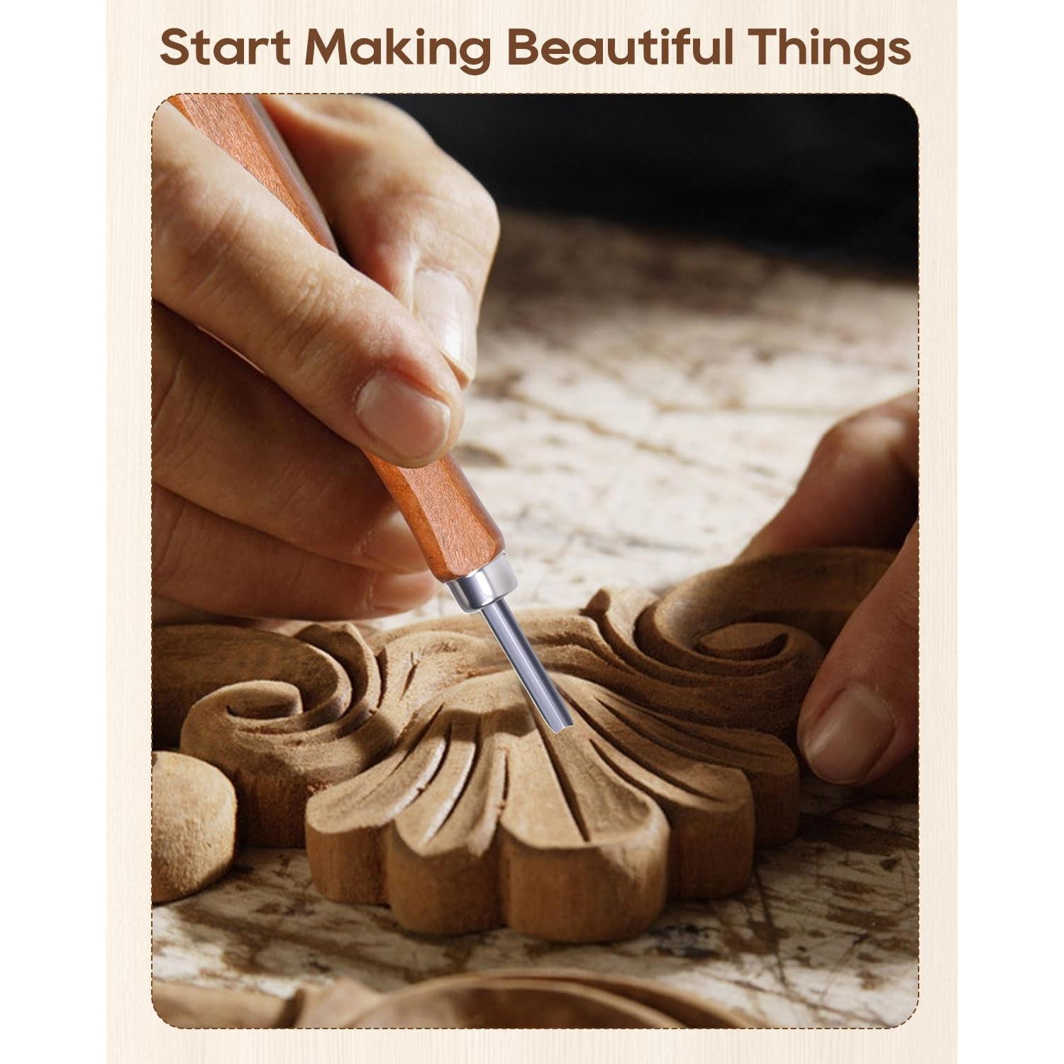 Set de Herramientas de Tallado en Madera UCEC 5 Piezas