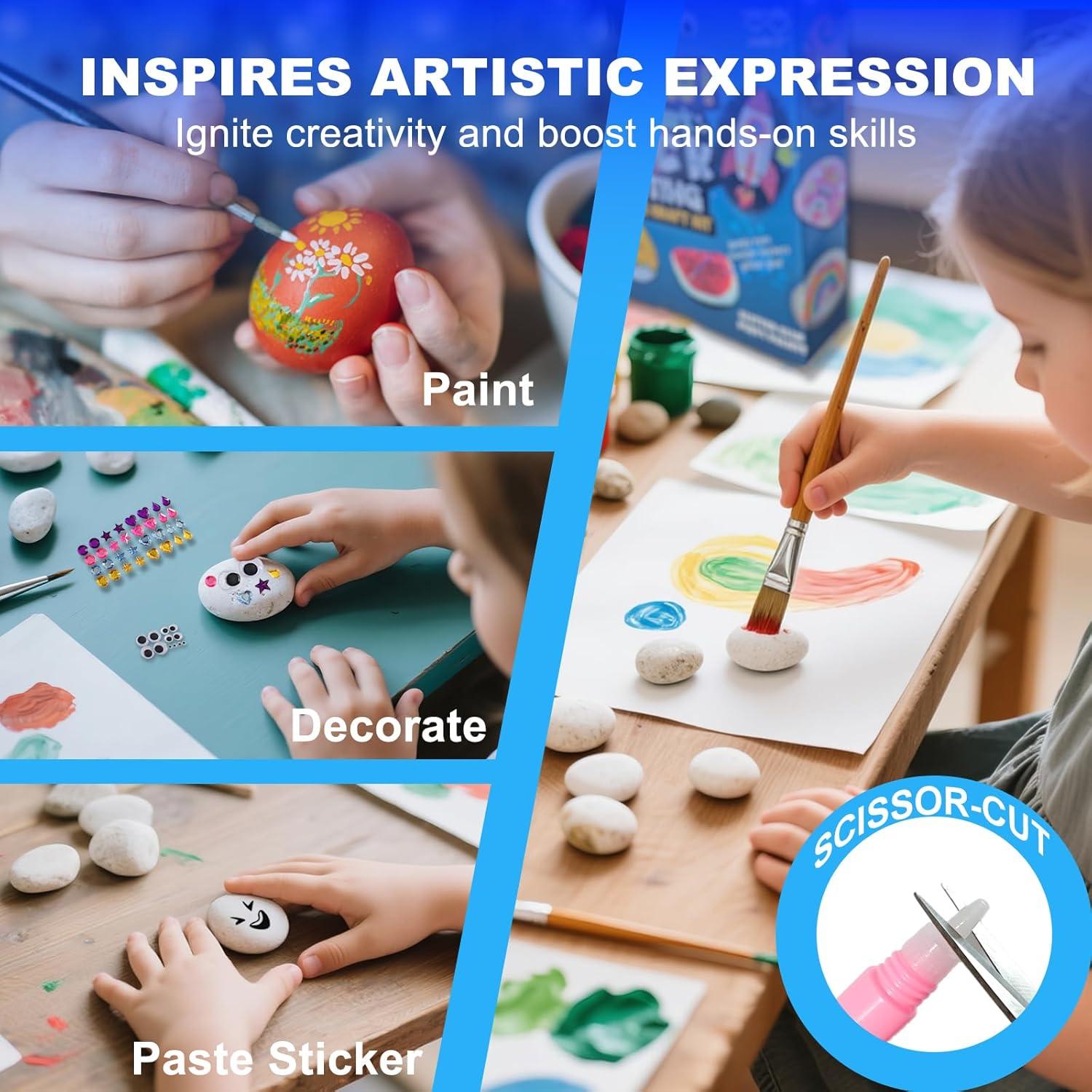 Kit de Pintura de Rocas KIDS KING - Brilla en la Oscuridad