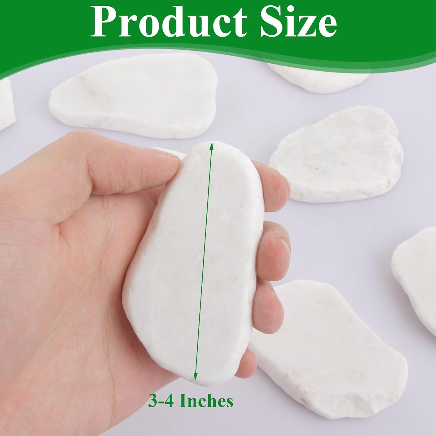 Paquete de 18 Rocas para Pintar EATHEATY 7.6-10.2 cm Planas