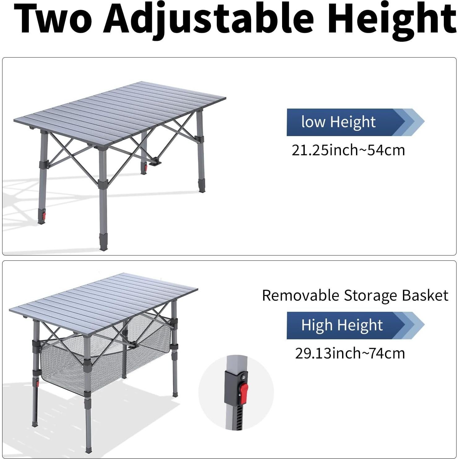 Mesa de Camping Plegable ARMOR CASTLE VF3020-FT 94 cm Ajustable