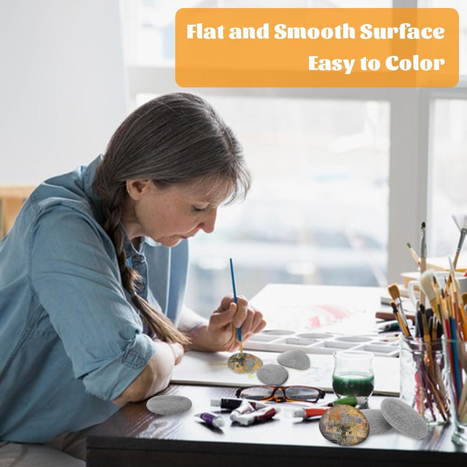 20 Pcs Piedras de Río Pintables LANIAKEA 7.6-12.7 cm