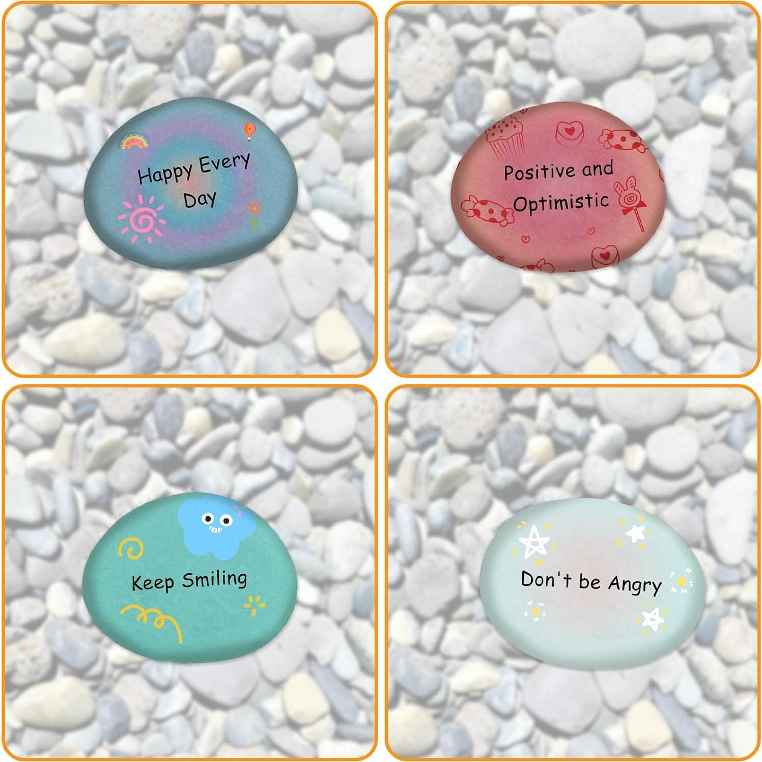 20 Pcs Piedras de Río Pintables LANIAKEA 7.6-12.7 cm