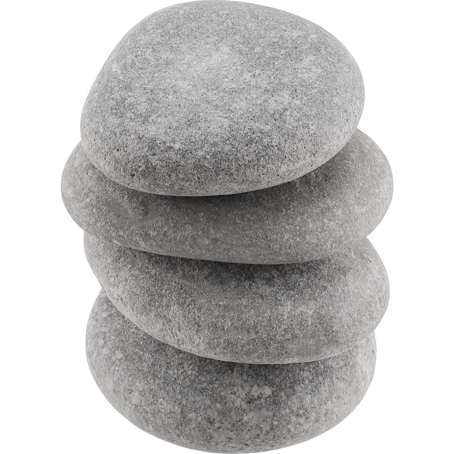 45 Rocas de Río para Pintar SINJEUN 5-8 cm Superficie Lisa