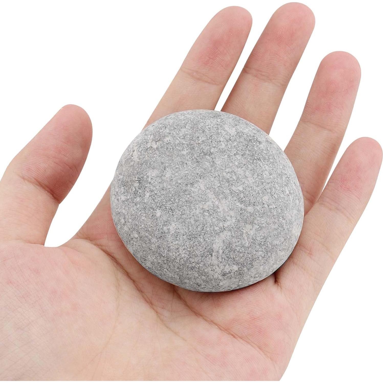 45 Rocas de Río para Pintar SINJEUN 5-8 cm Superficie Lisa