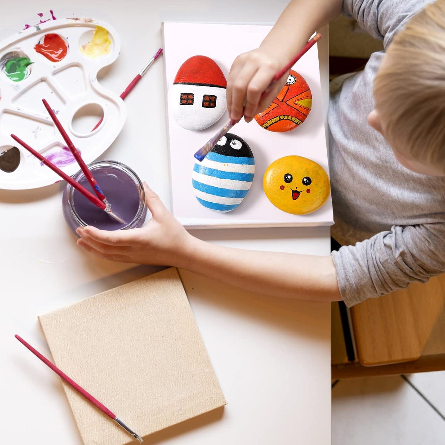 Piedras para Pintar Lulonpon 12 Piezas 7.6-10.2 cm Superficie Lisa