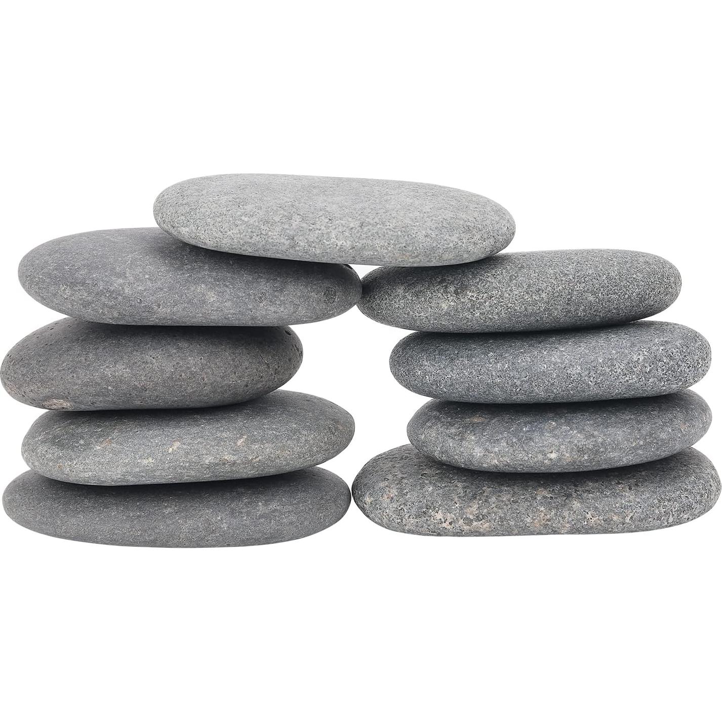 Piedras para Pintar Lulonpon 12 Piezas 7.6-10.2 cm Superficie Lisa