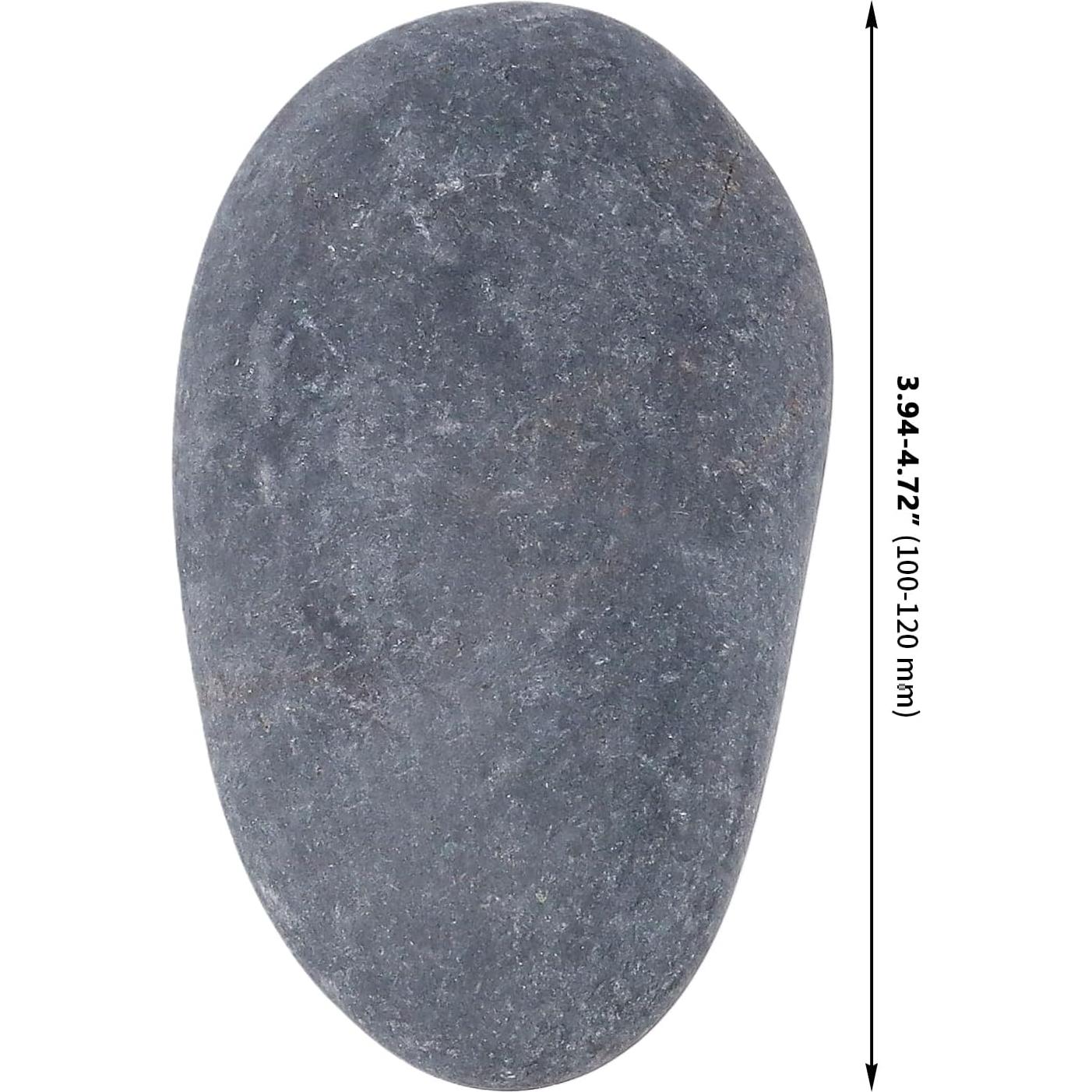 Paquete de 20 Rocas de Río Suaves para Pintar GINLANK 10-12 cm