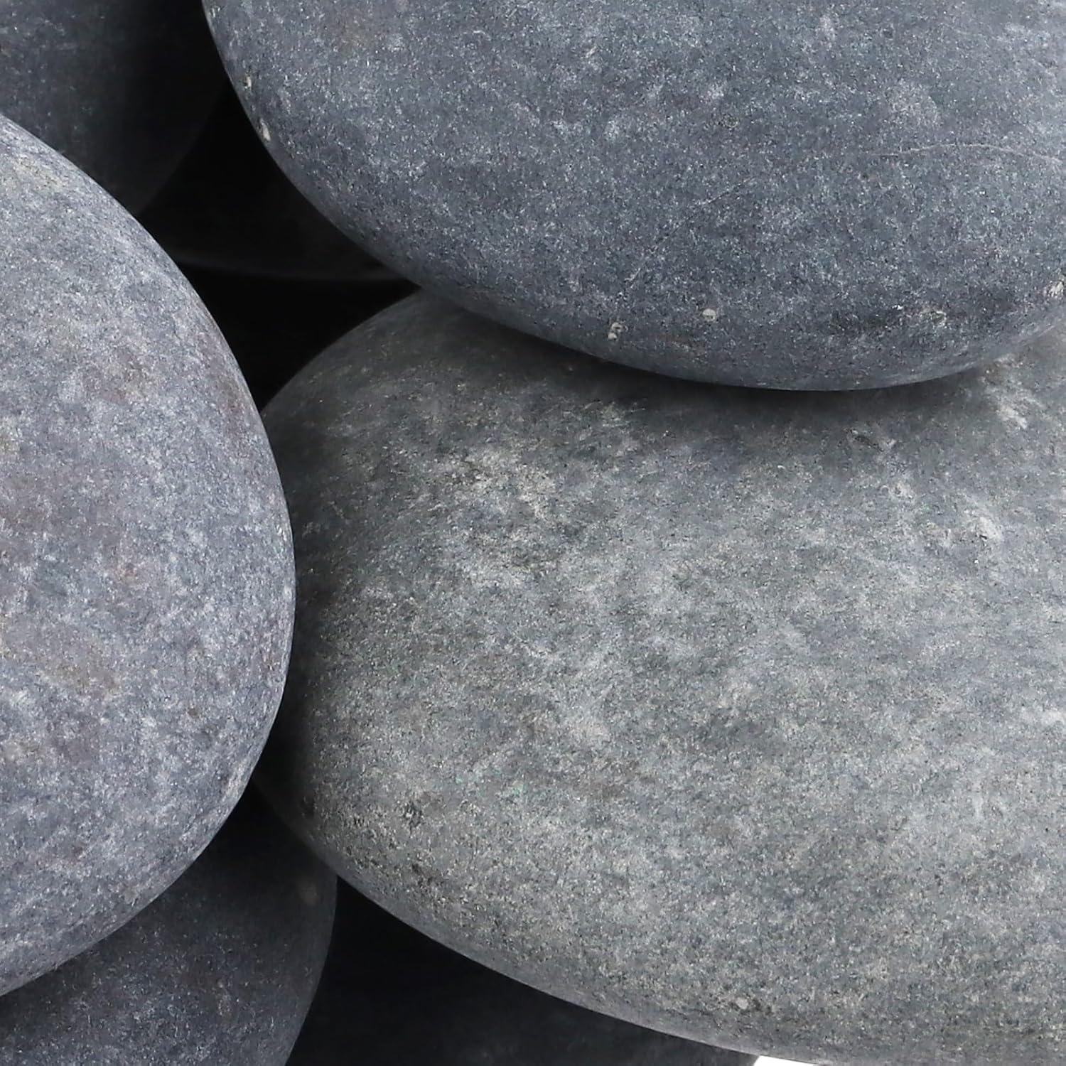 Paquete de 20 Rocas de Río Suaves para Pintar GINLANK 10-12 cm