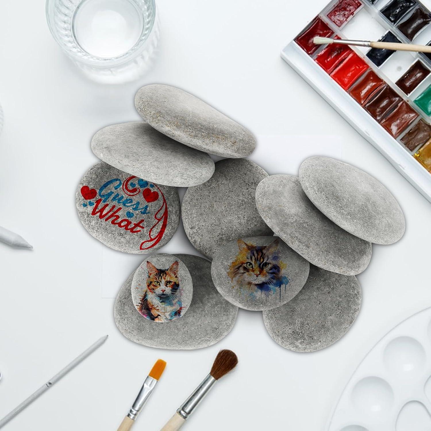 Set de 50 Rocas para Pintar CYEAH 5-10 cm para Manualidades