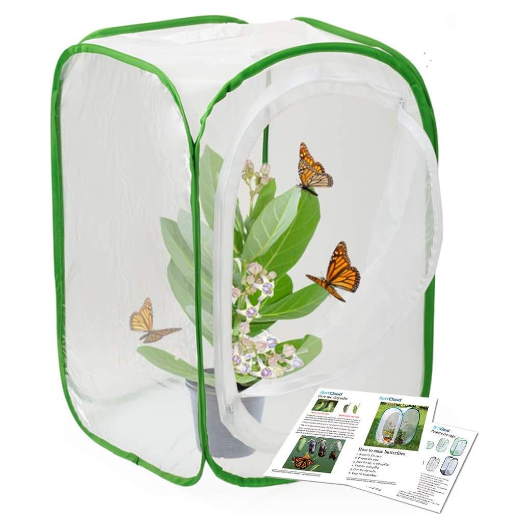 Cage para mariposas RestCloud 60.96 cm con cremallera y malla