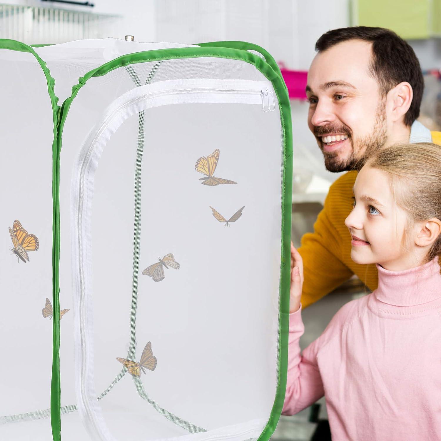 Jaula de Insectos RESTCLOUD 60 cm para Mariposas y Mantis