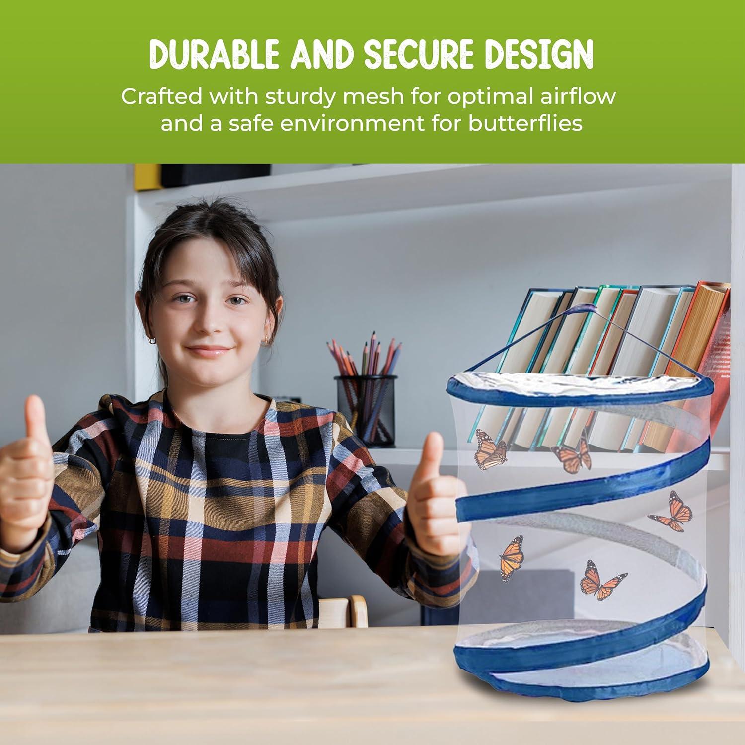 Jaula Plegable para Mariposas Nature Gift 30.5cm Malla Transpirable