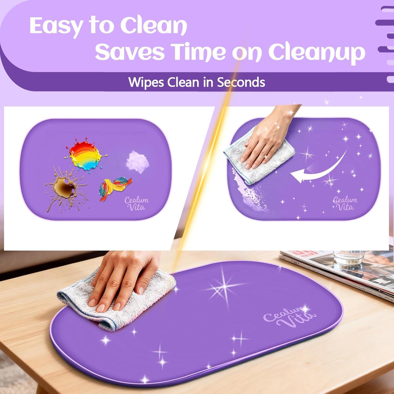 Alfombrilla de Silicona Ovalada CealumVita 60x40 cm Antideslizante