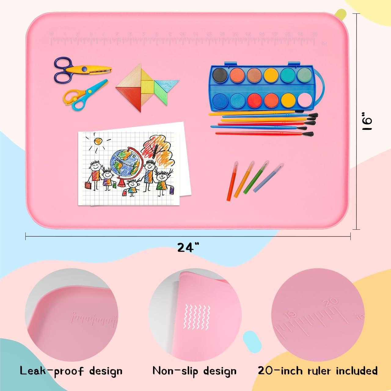 Alfombrilla de Silicona Rosa Yamjug 61x41 cm para Manualidades