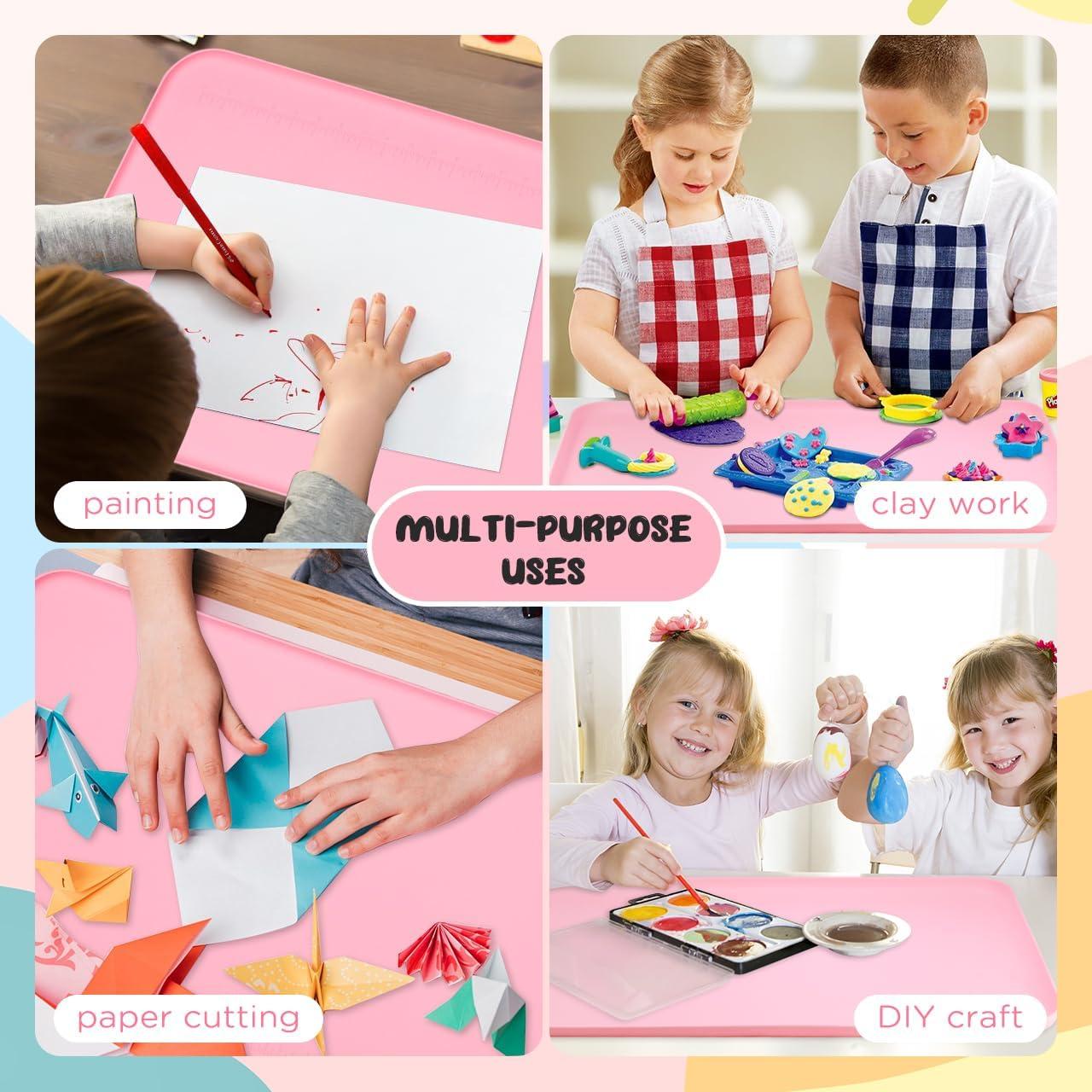 Alfombrilla de Silicona Rosa Yamjug 61x41 cm para Manualidades