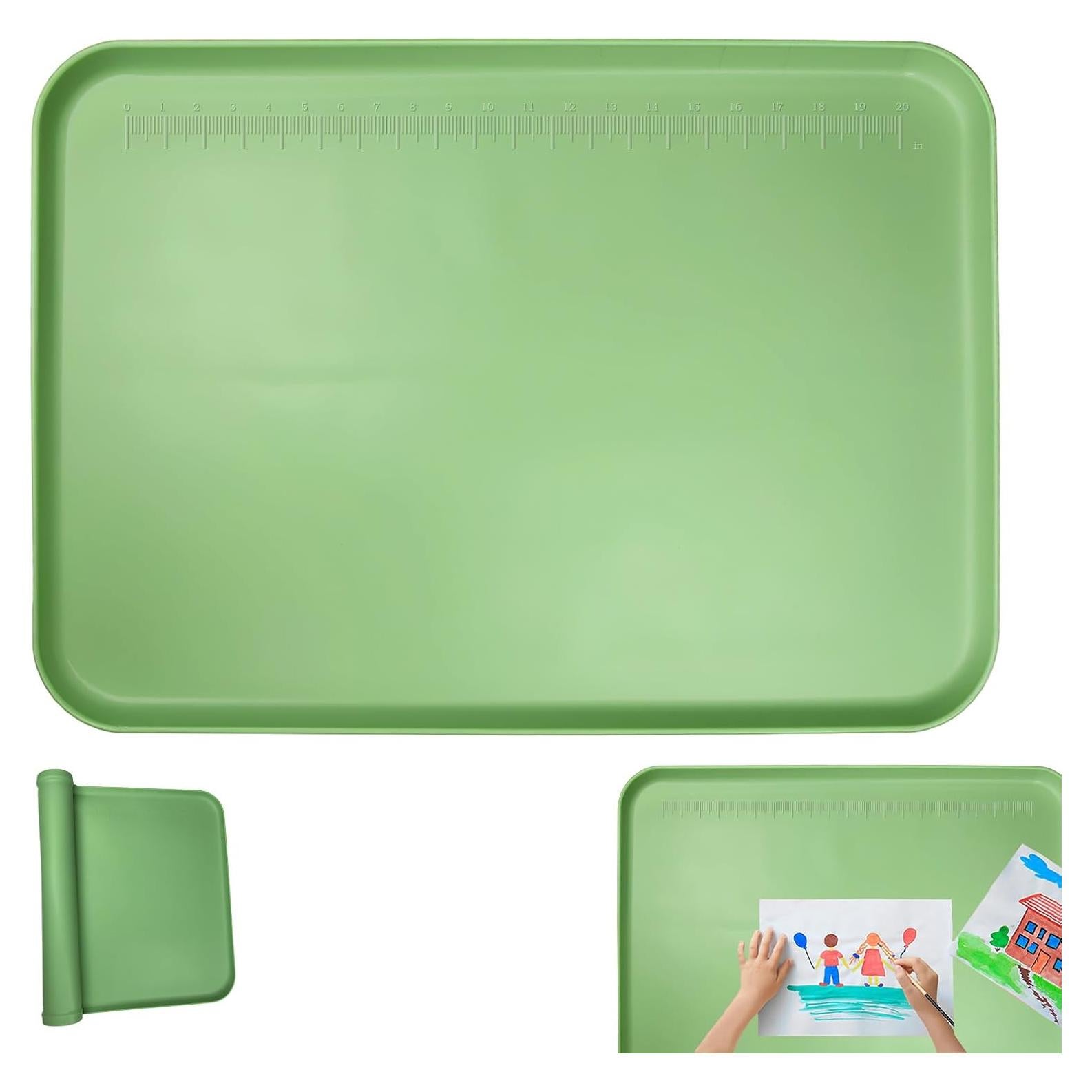 Alfombrilla de Pintura de Silicona DZHPSRSZ Verde 60.5x40.4cm