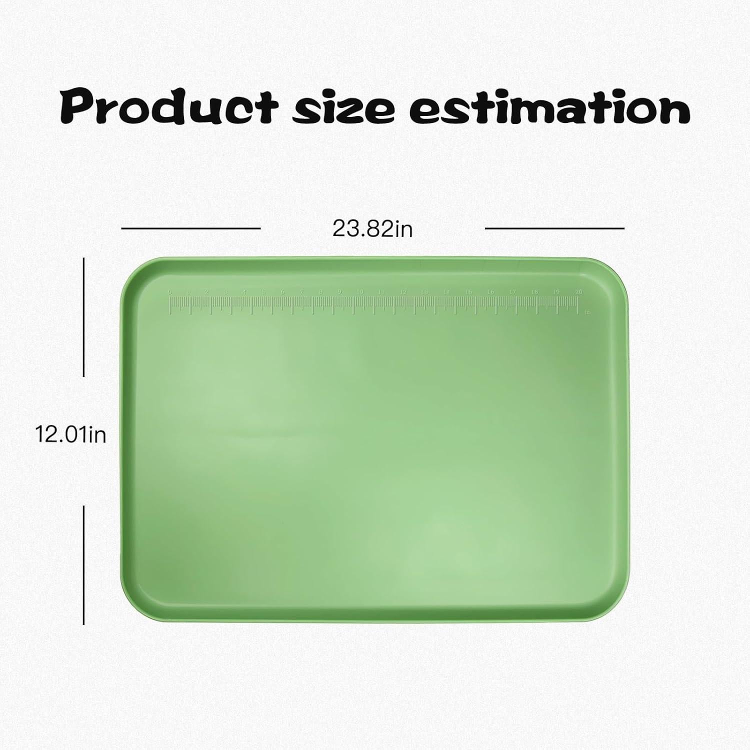 Alfombrilla de Pintura de Silicona DZHPSRSZ Verde 60.5x40.4cm