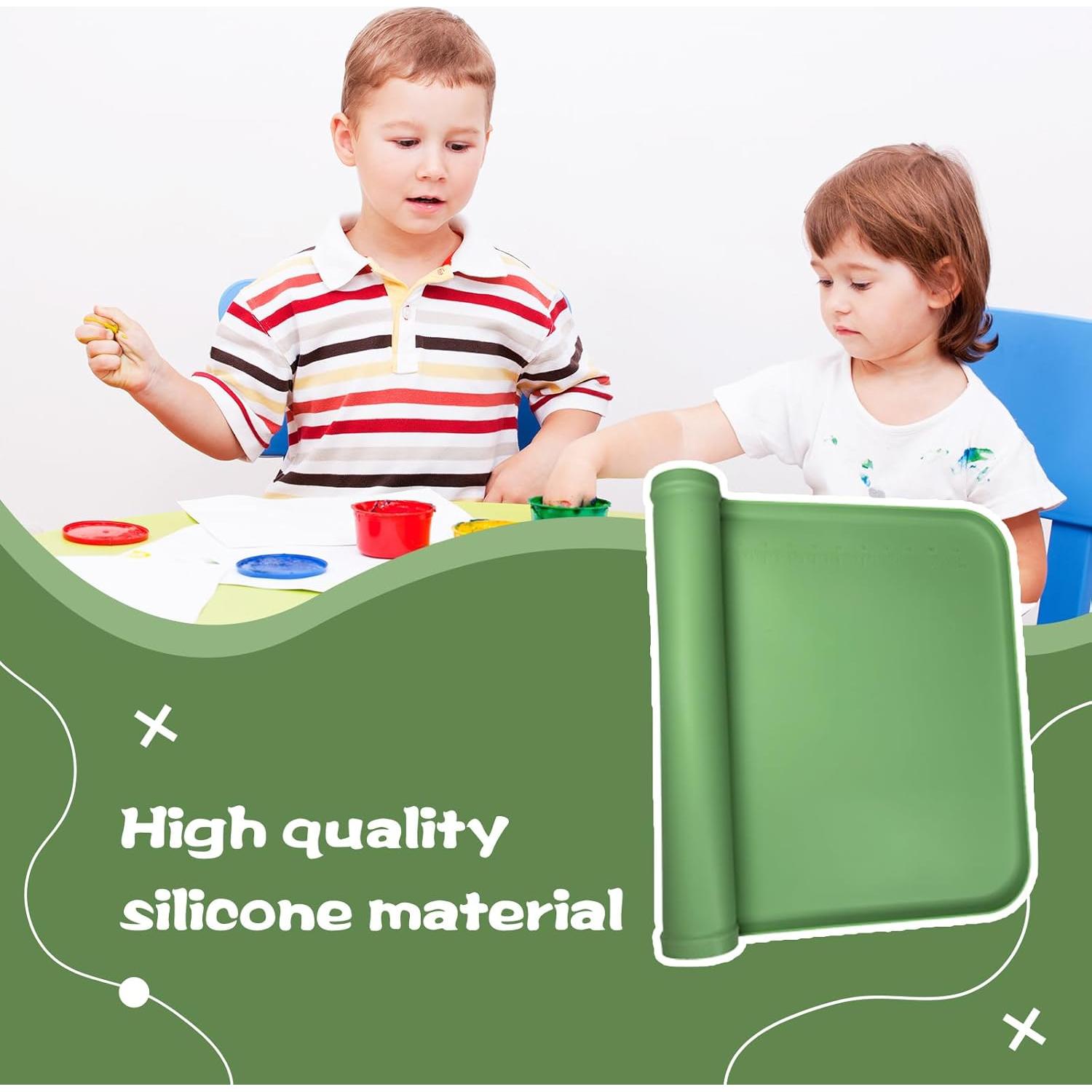 Alfombrilla de Pintura de Silicona DZHPSRSZ Verde 60.5x40.4cm