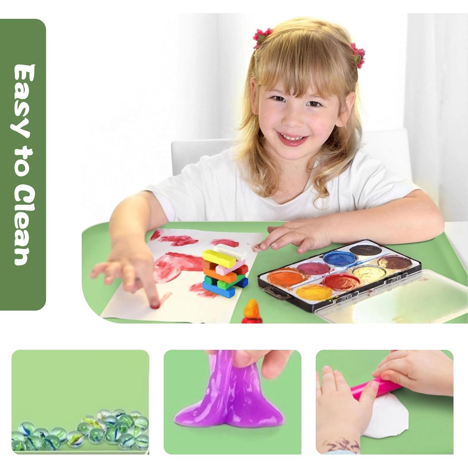 Alfombrilla de Pintura de Silicona DZHPSRSZ Verde 60.5x40.4cm