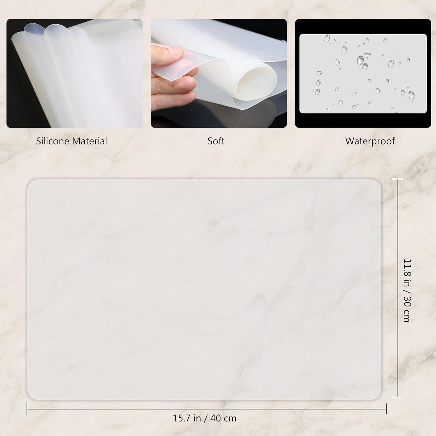 Paquete de 2 Tapetes de Silicona RHVQ 40x30cm Antideslizantes