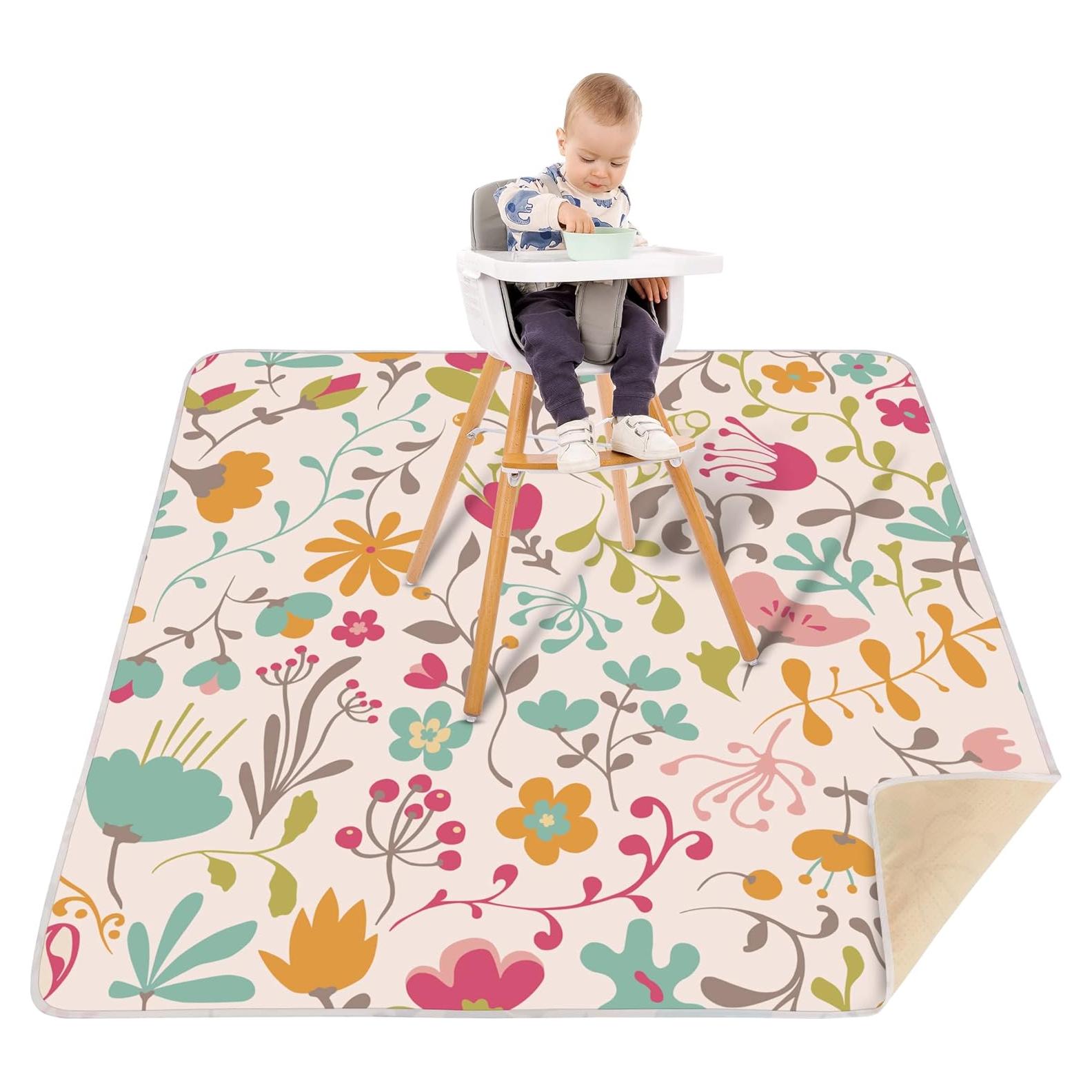 Tapete Splat Mat Welspo Blanco 129.54x129.54cm Impermeable