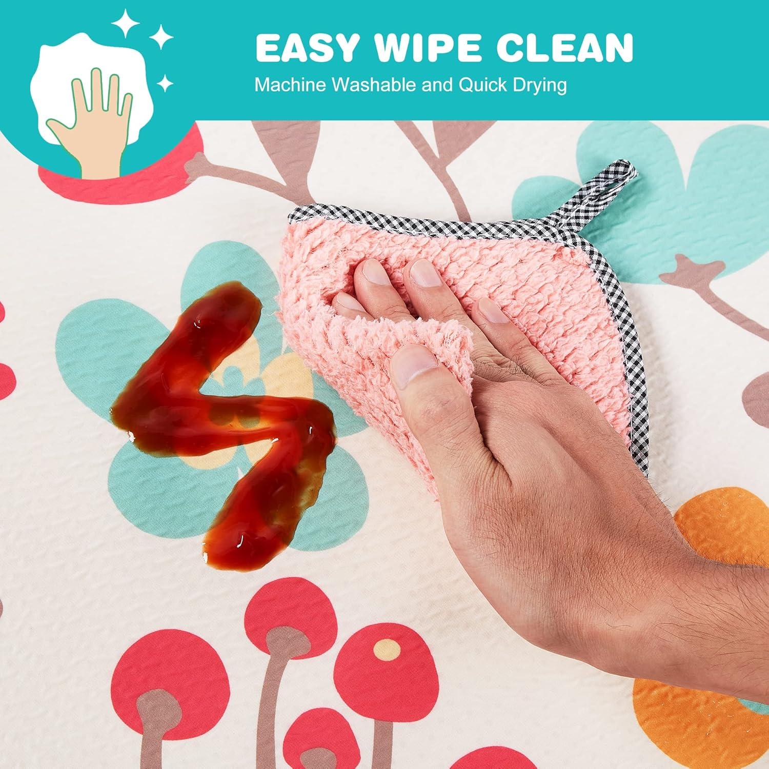 Tapete Splat Mat Welspo Blanco 129.54x129.54cm Impermeable