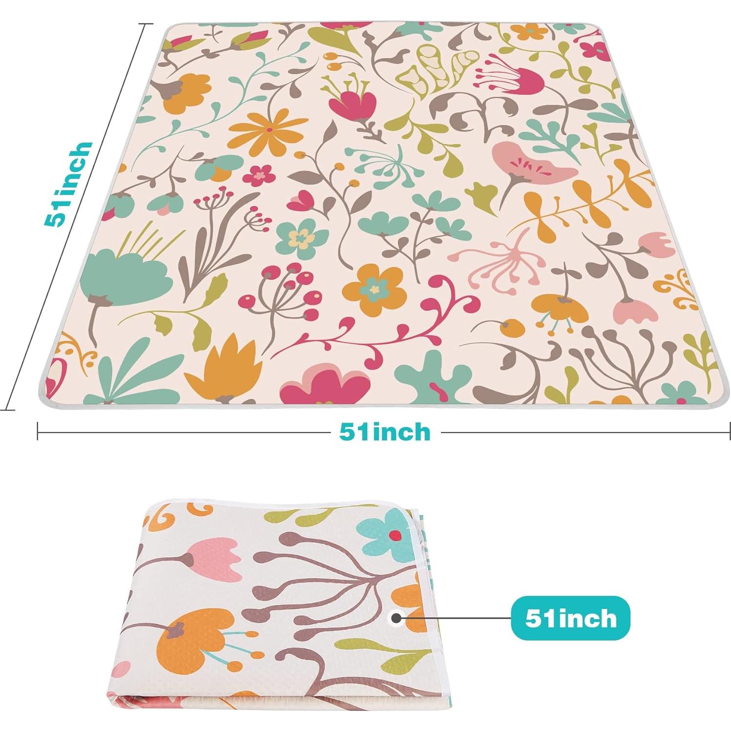 Tapete Splat Mat Welspo Blanco 129.54x129.54cm Impermeable