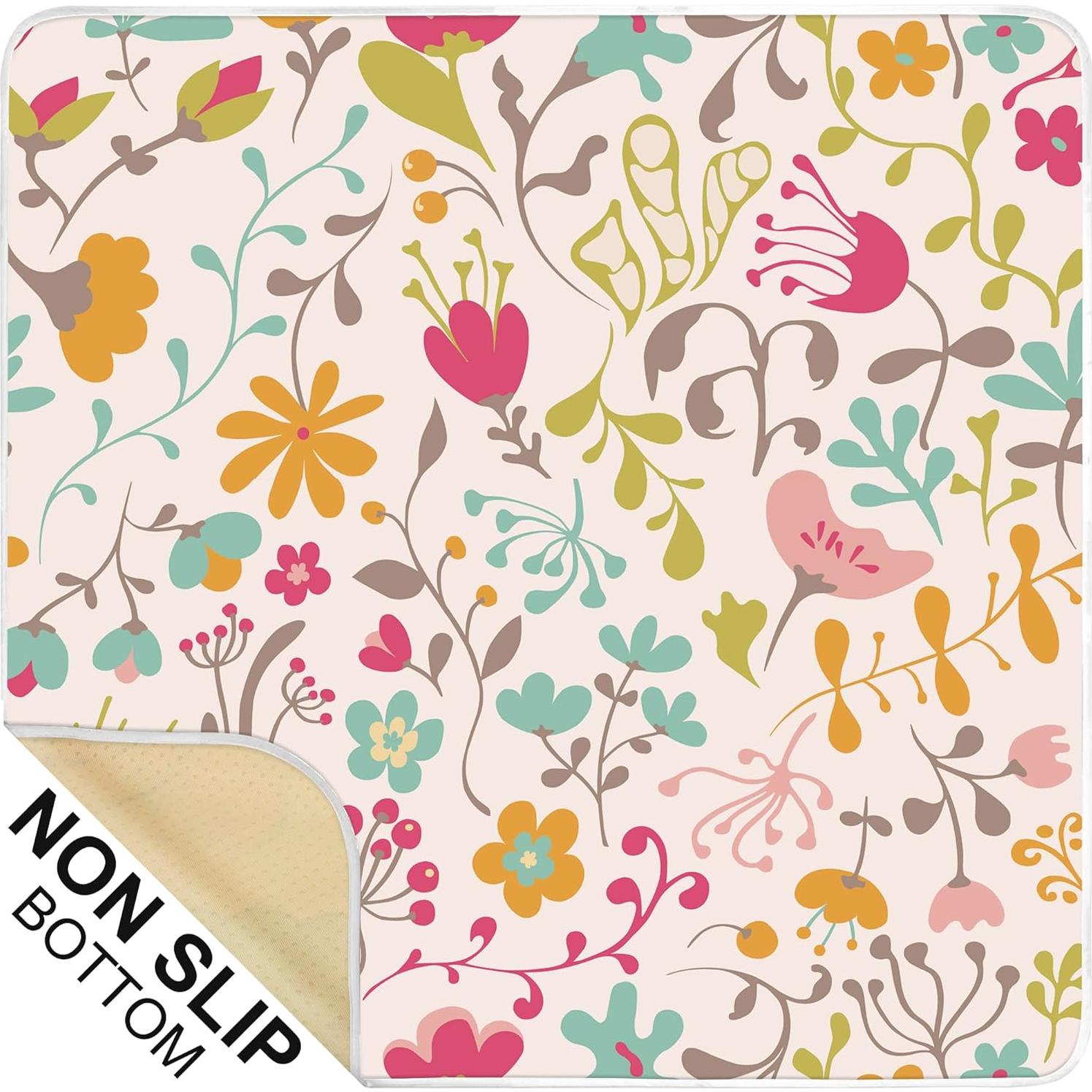 Tapete Splat Mat Welspo Blanco 129.54x129.54cm Impermeable