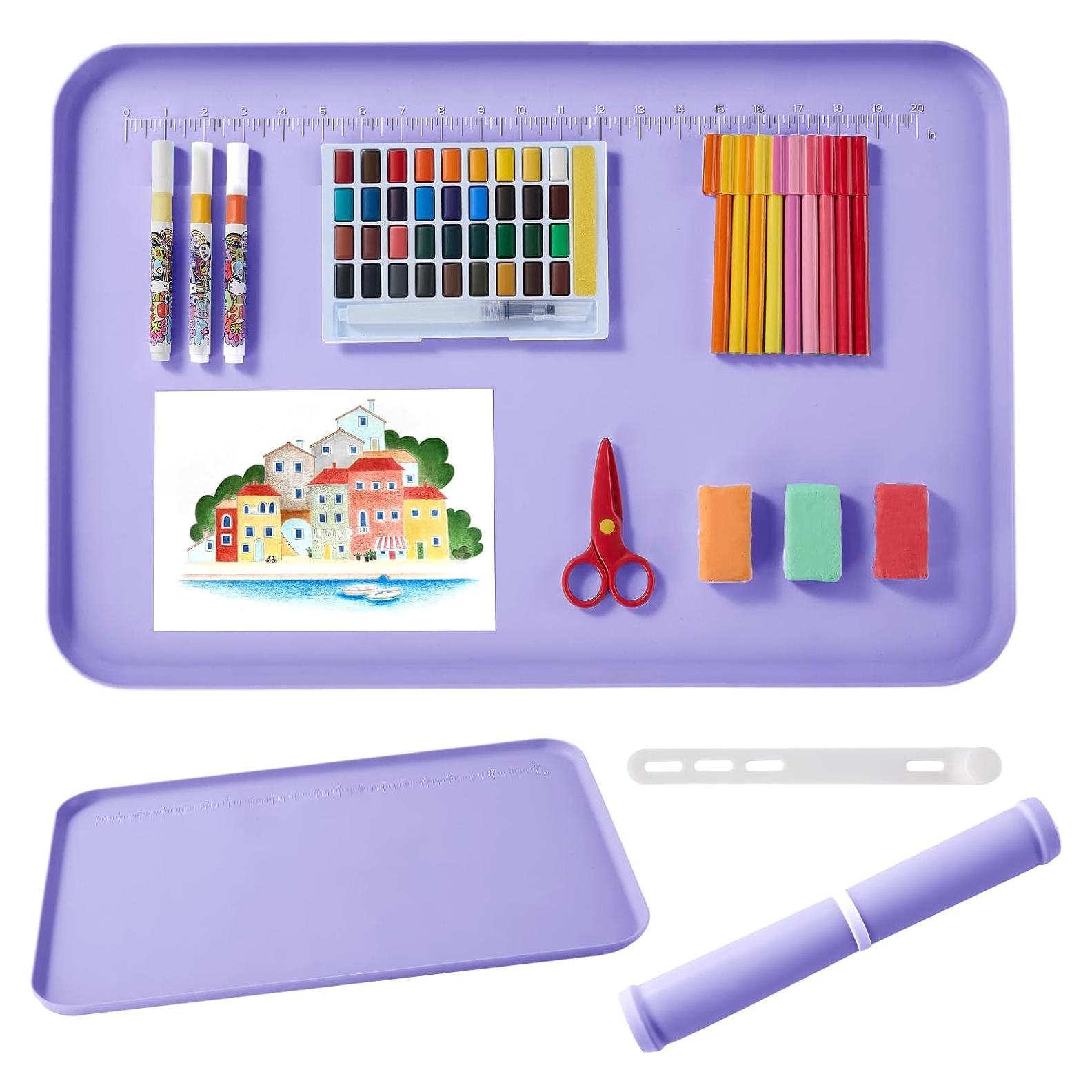 Alfombrilla de Silicona Valoidea 61x40.6 cm Morado para Manualidades