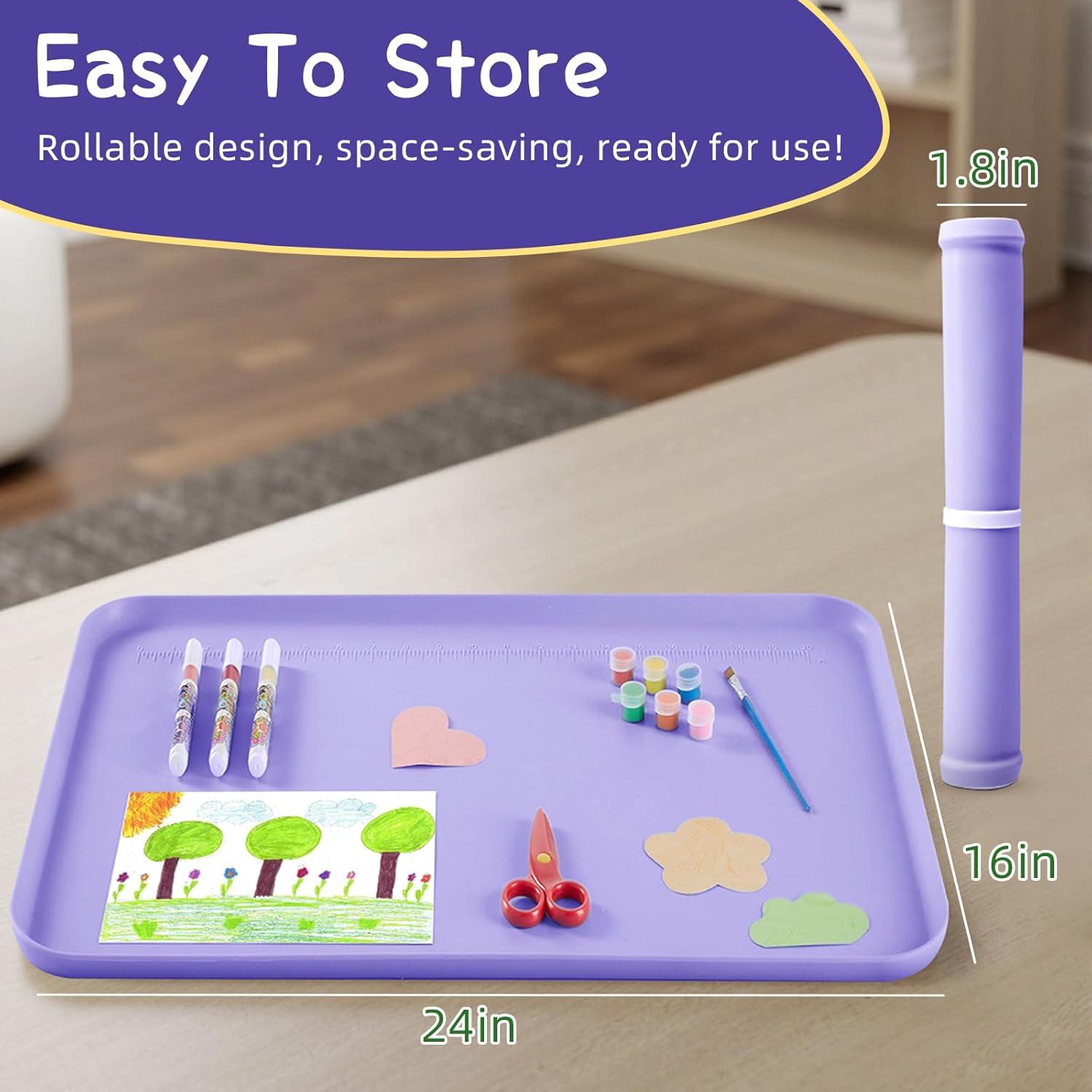 Alfombrilla de Silicona Valoidea 61x40.6 cm Morado para Manualidades