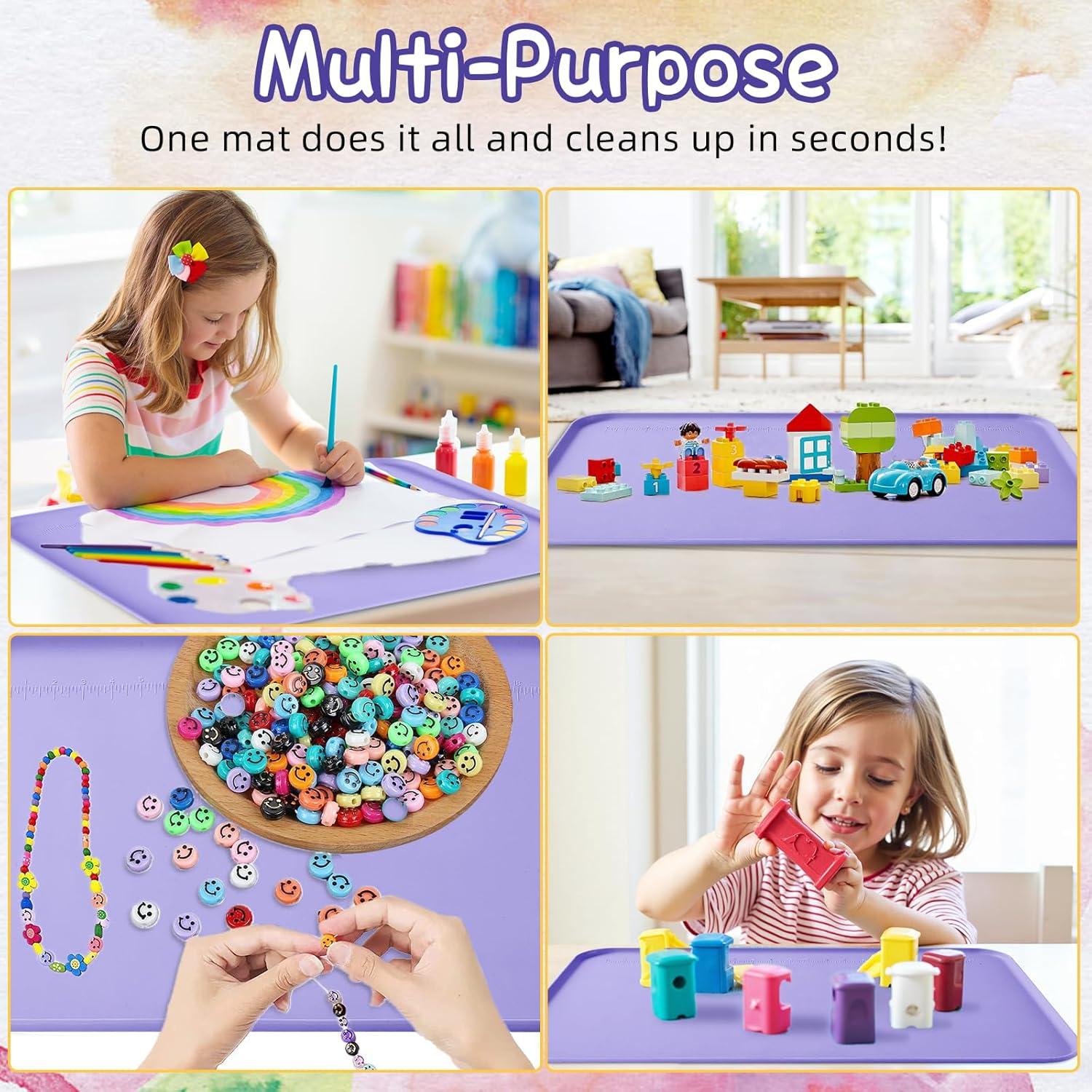 Alfombrilla de Silicona Valoidea 61x40.6 cm Morado para Manualidades