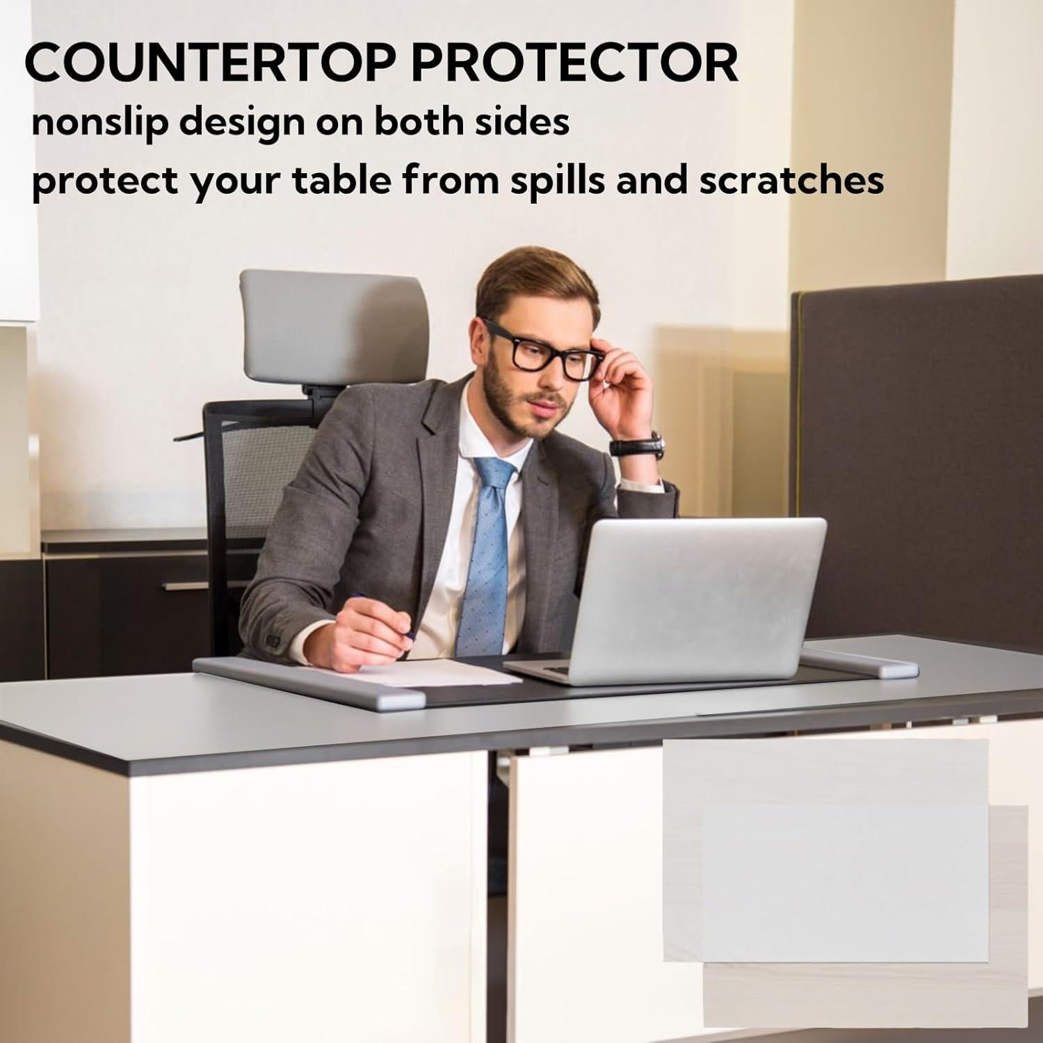 Paquete de 2 Tapetes de Silicona Extra Grande Tlence 91.44x60.96cm