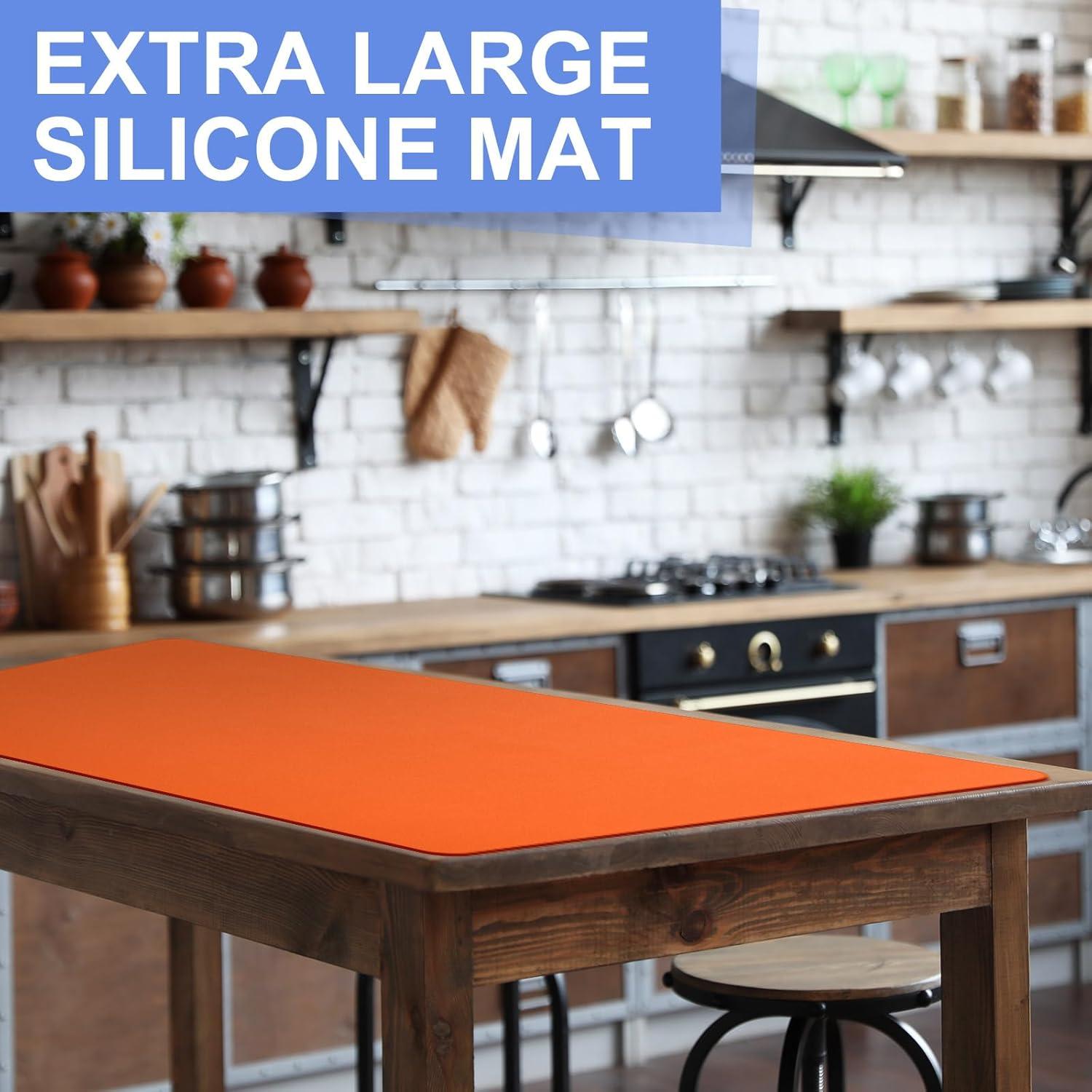 Alfombrilla de Silicona Resistente al Calor LemonRoad 2 Piezas 91x61cm