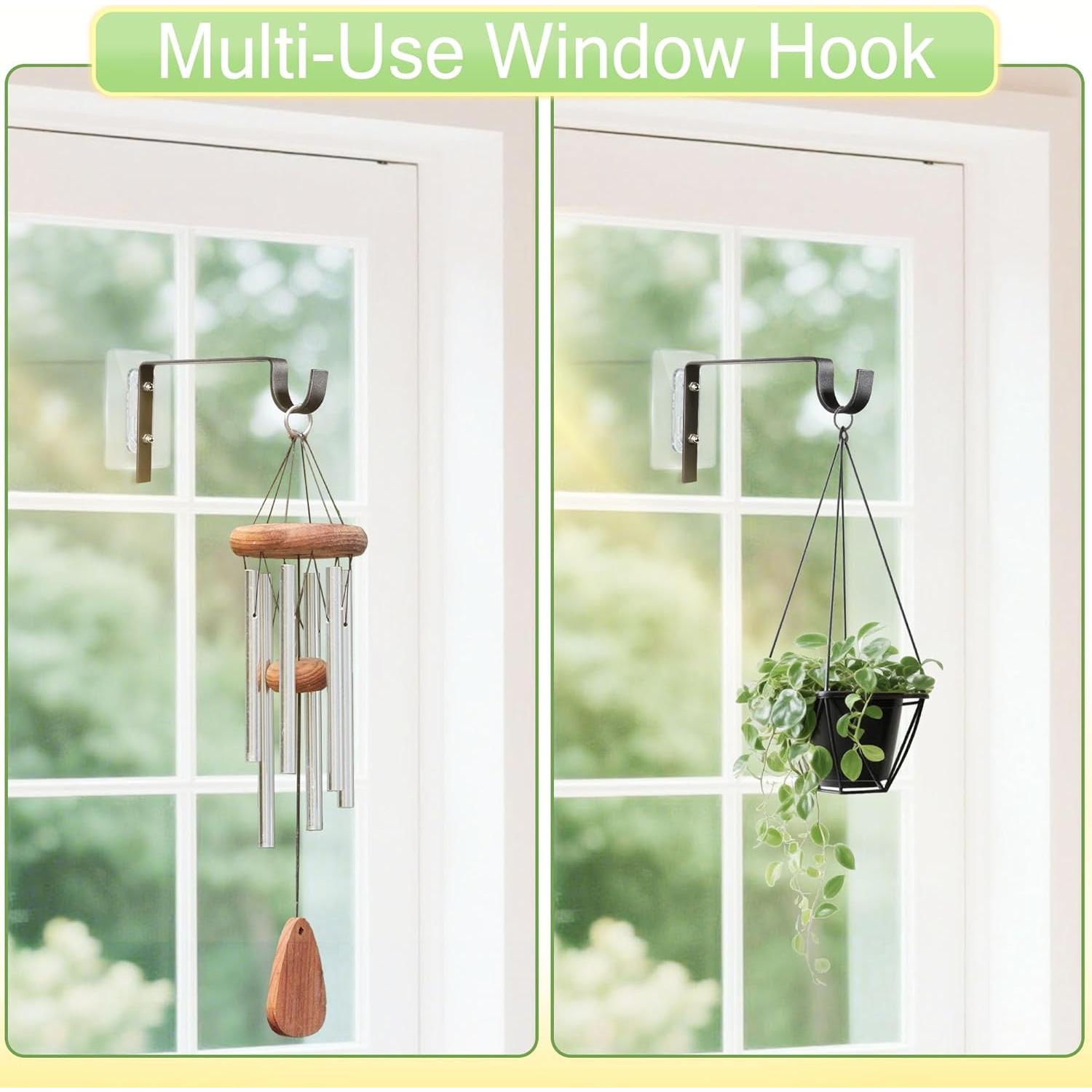 Soporte para Alimentador de Aves en Ventana Qiang Ni - 4 Ganchos