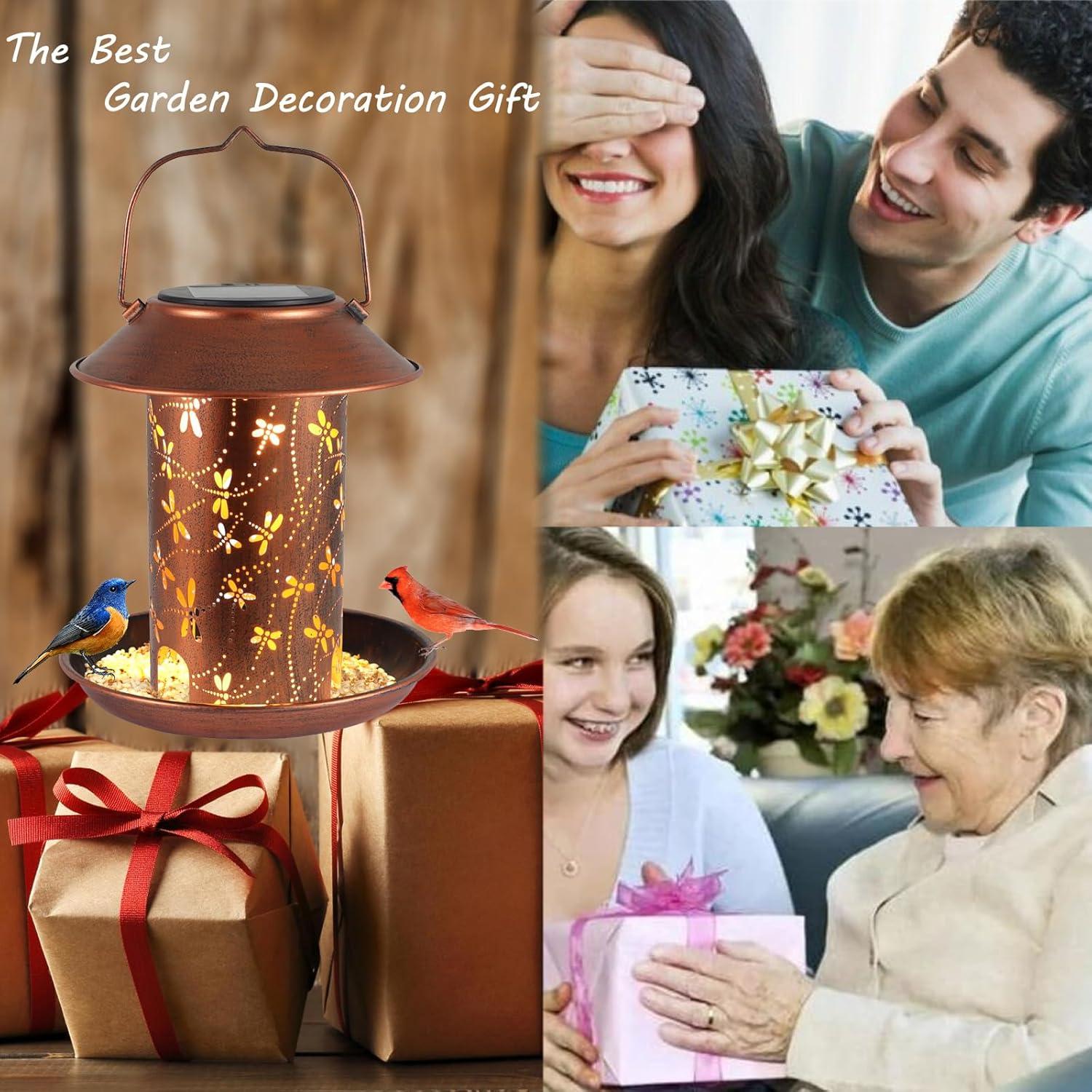 Comedero para Aves Solar Tepaken Libélula 0.91kg Metal