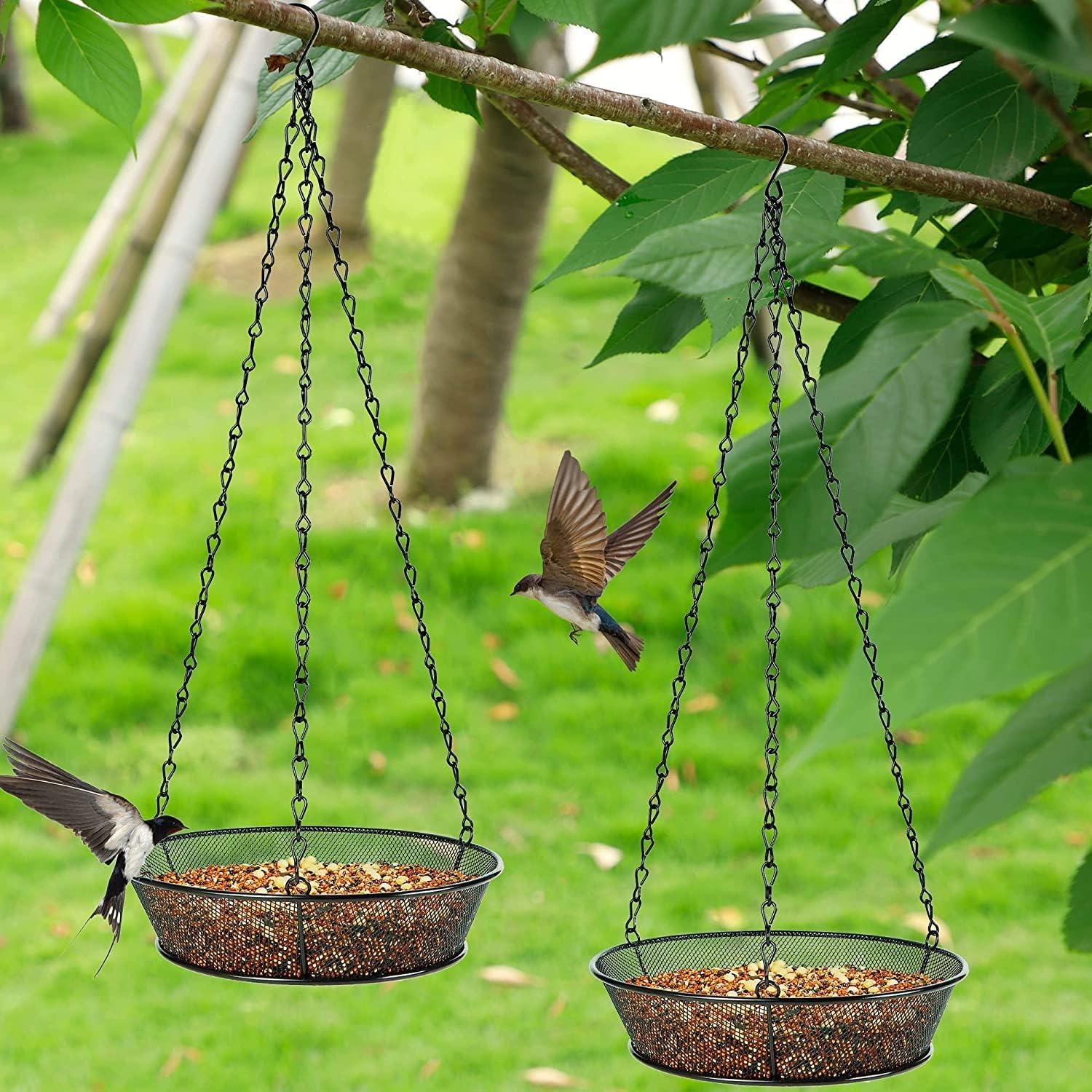 Comedero para Aves Colgante Trieez - Metal 1.36 kg, 2 Pcs