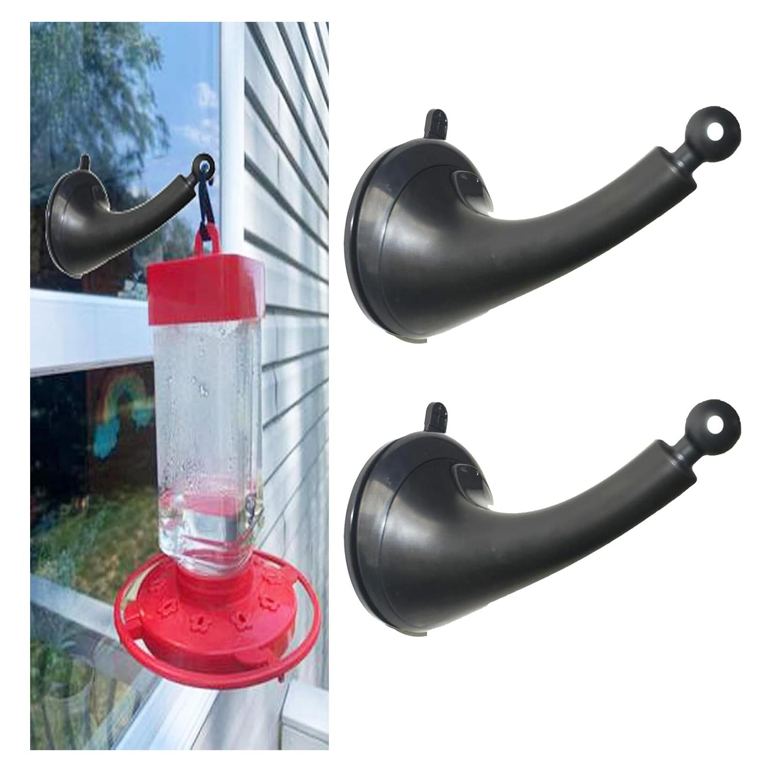 Paquete de 2 Ganchos para Comedero de Aves Pmsanzay - Autoadhesivos