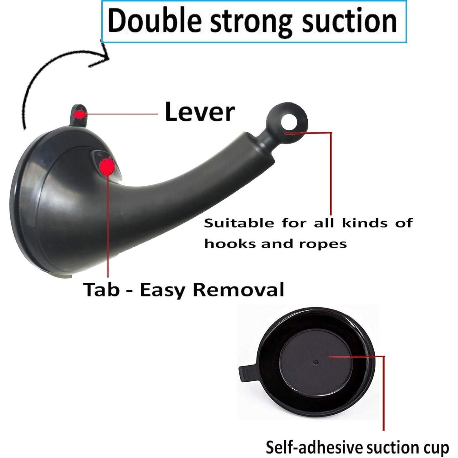 Paquete de 2 Ganchos para Comedero de Aves Pmsanzay - Autoadhesivos