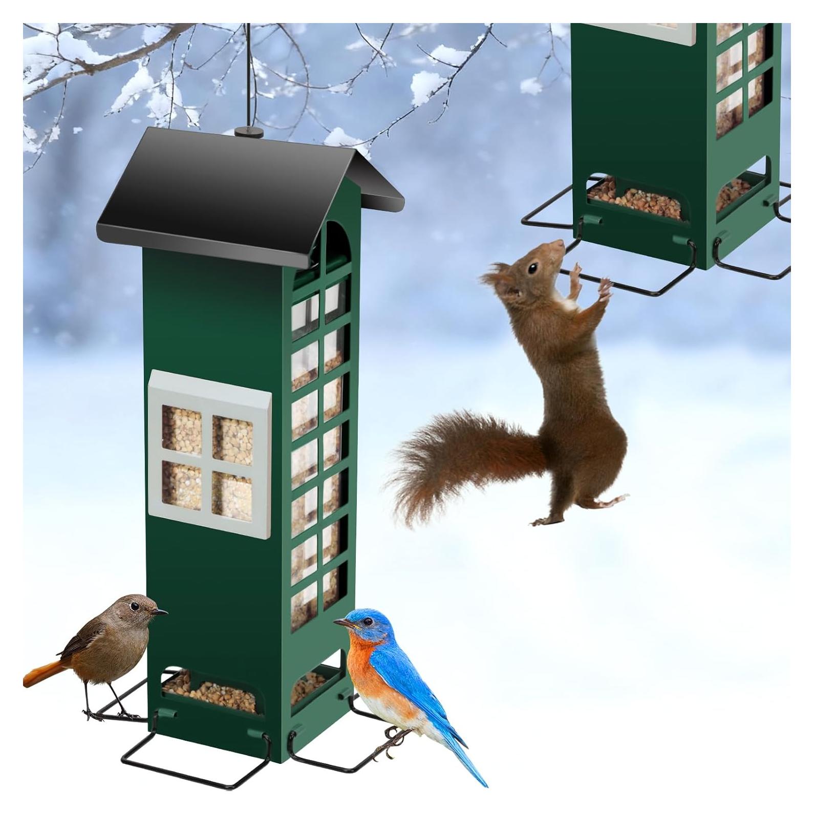 Comedero para Aves THKFUL a Prueba de Ardillas 1.13 kg