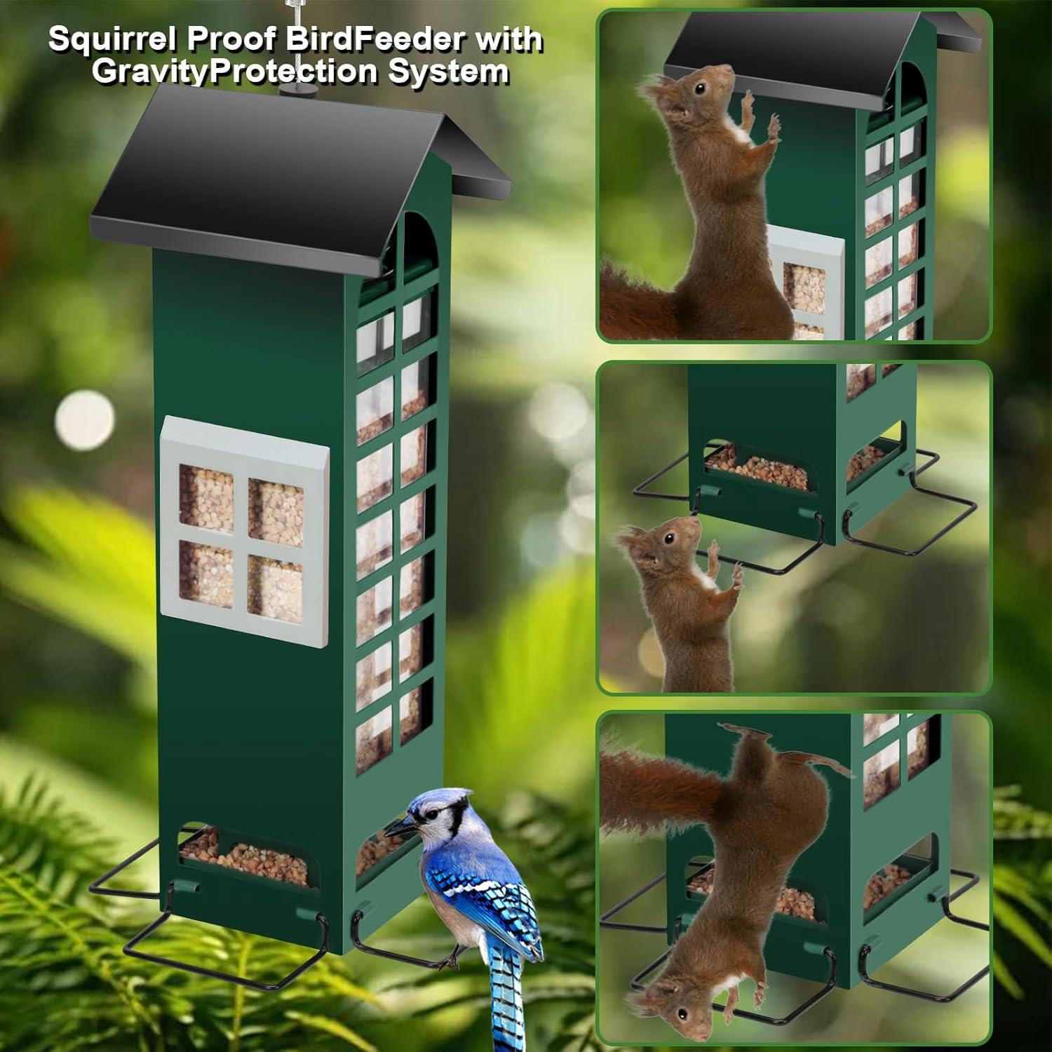 Comedero para Aves THKFUL a Prueba de Ardillas 1.13 kg