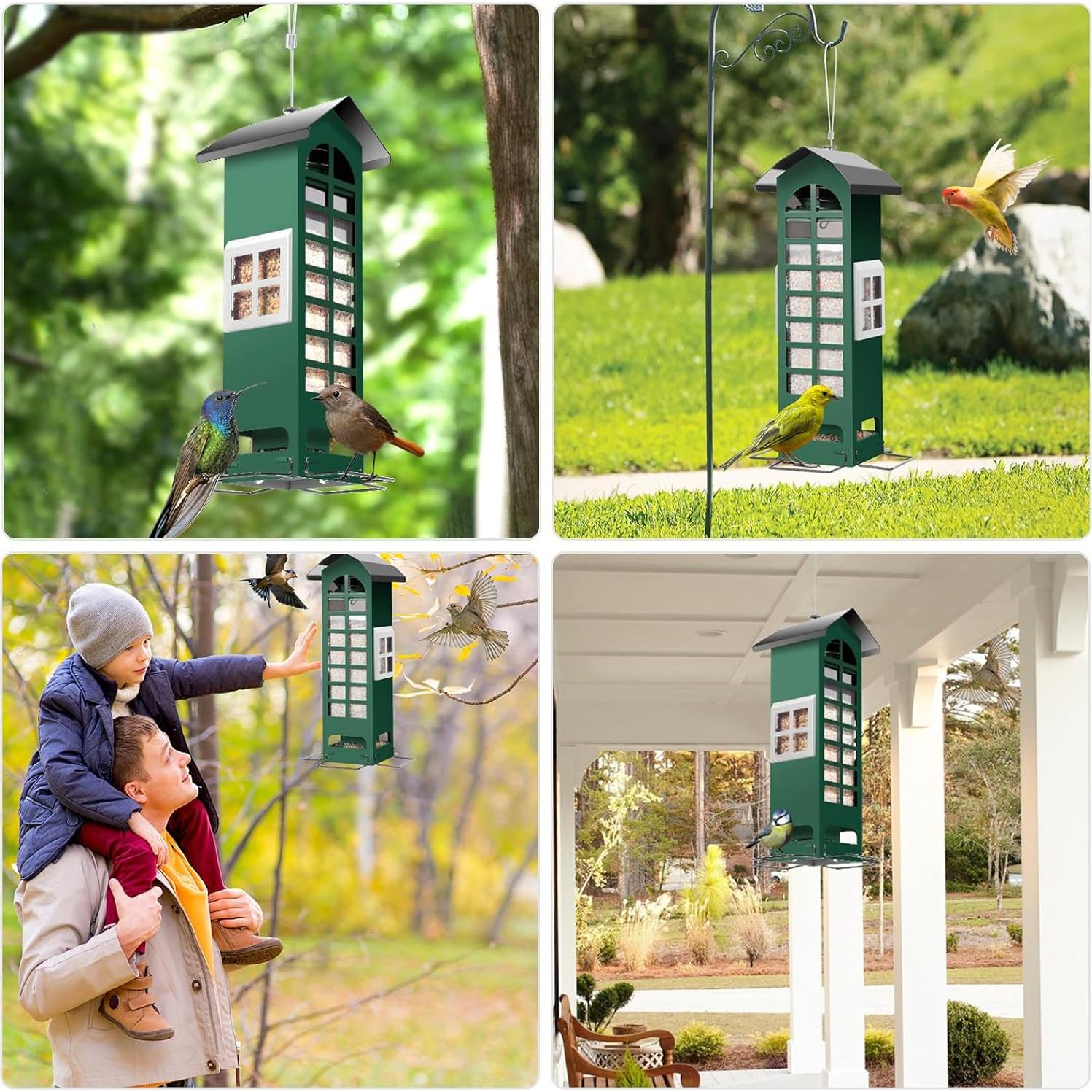 Comedero para Aves THKFUL a Prueba de Ardillas 1.13 kg