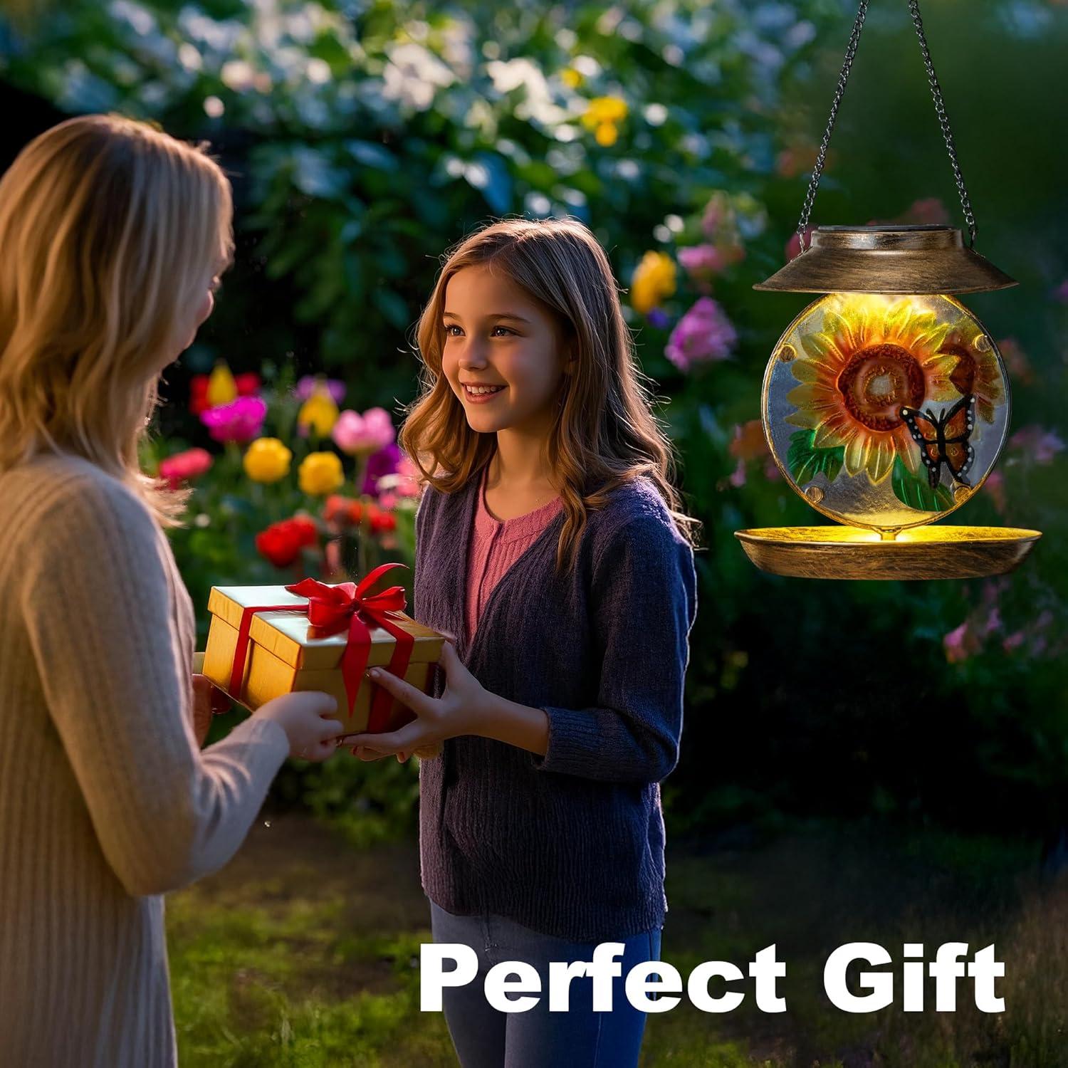 Comedero de Aves Solar VESTCDF Girasoles y Mariposas 0.64 kg