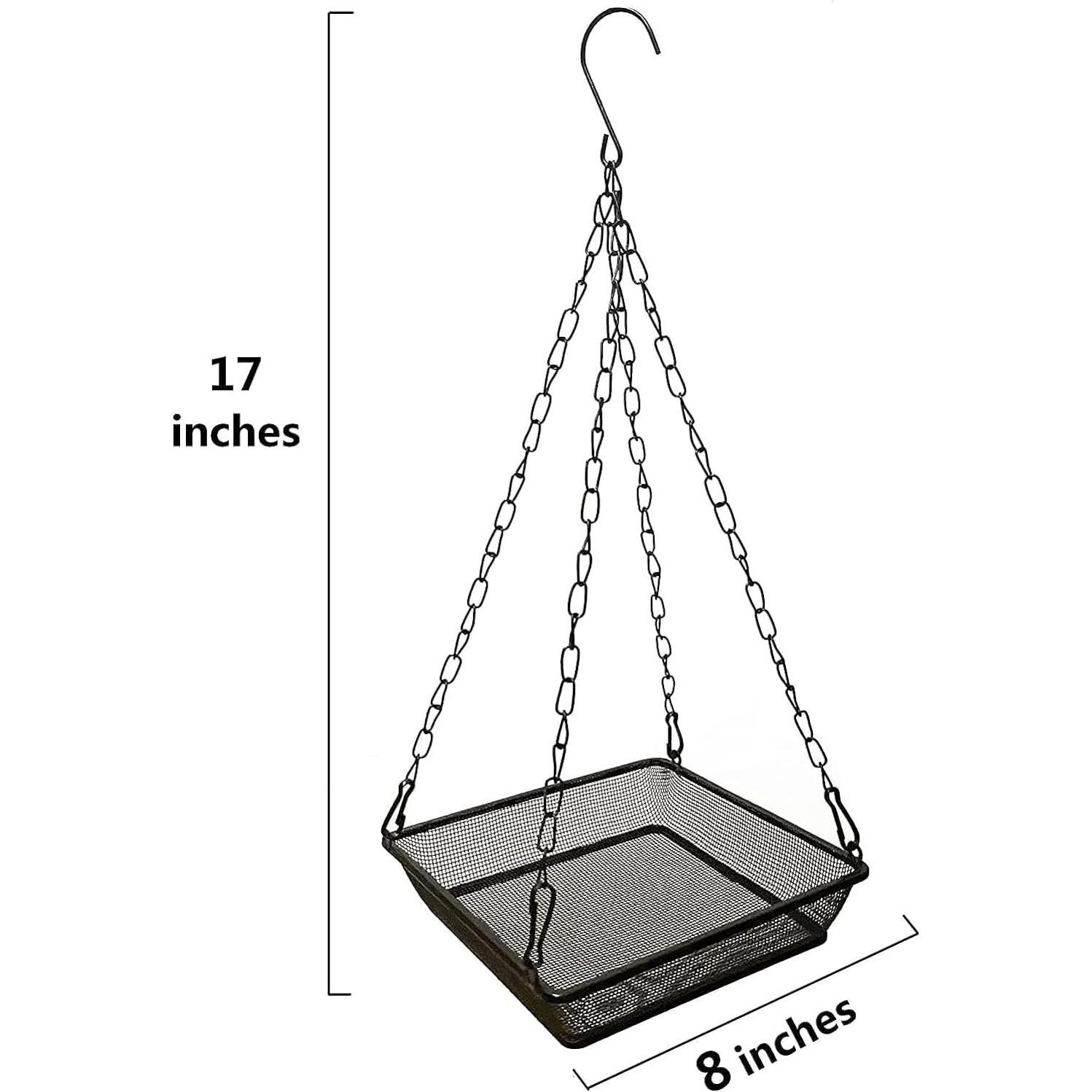 Paquete de 2 bandejas colgantes para aves WOWARE de metal