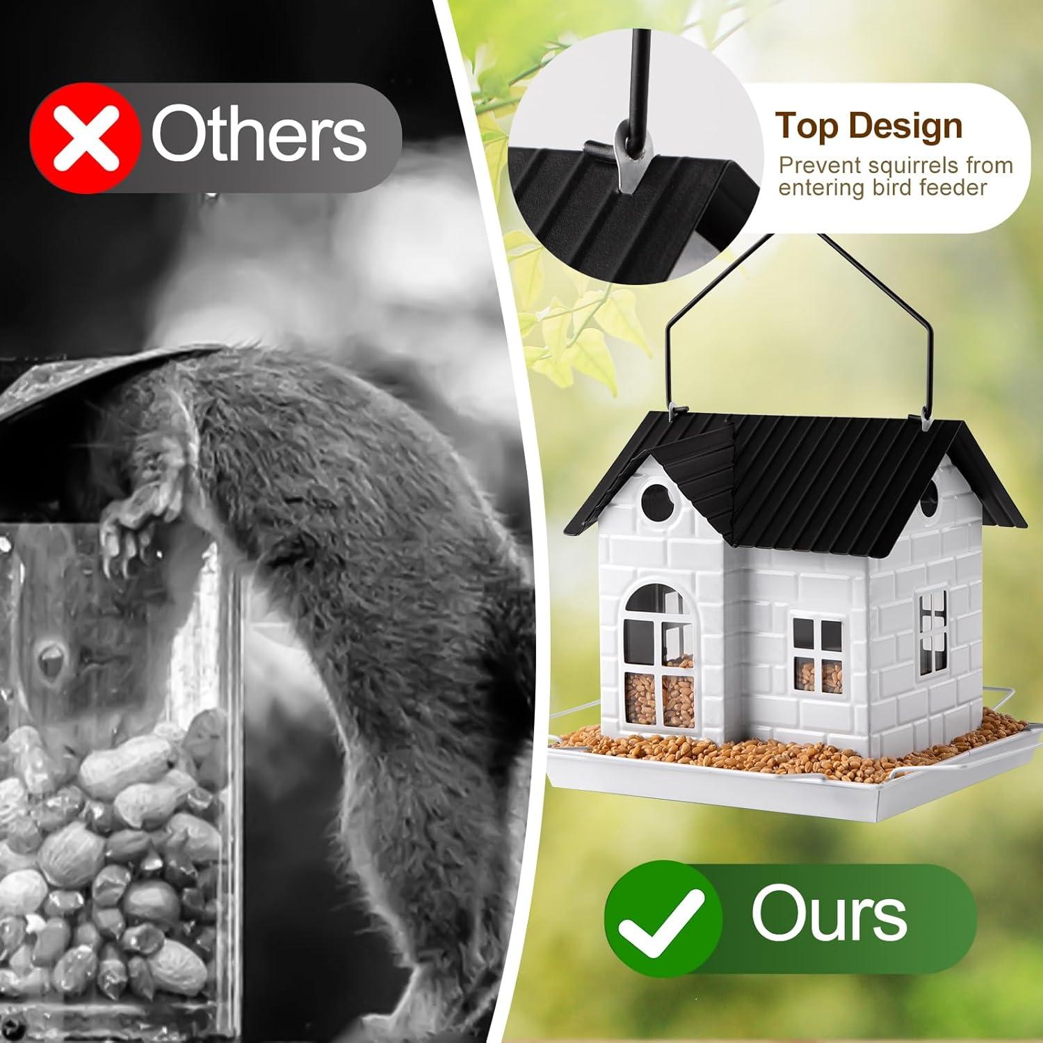 Comedero de Aves Solar YKNTGIAO Colgante Resistente a Ardillas