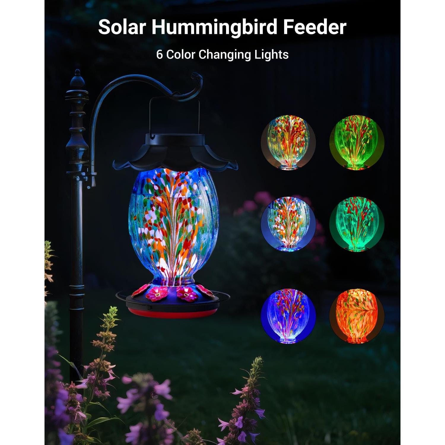 Alimentador de Colibrí Solar HouseSapp 1.4L 7 Puertos Azul