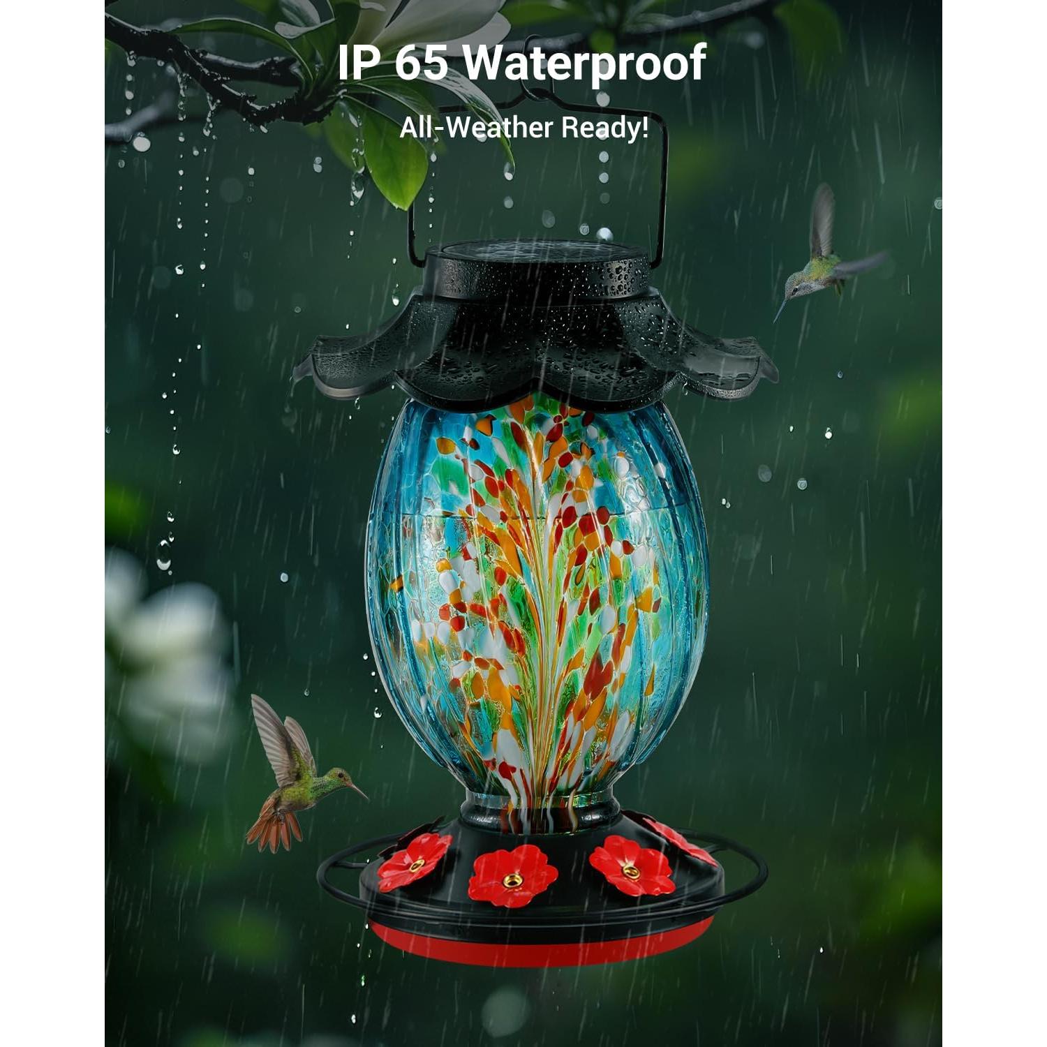 Alimentador de Colibrí Solar HouseSapp 1.4L 7 Puertos Azul