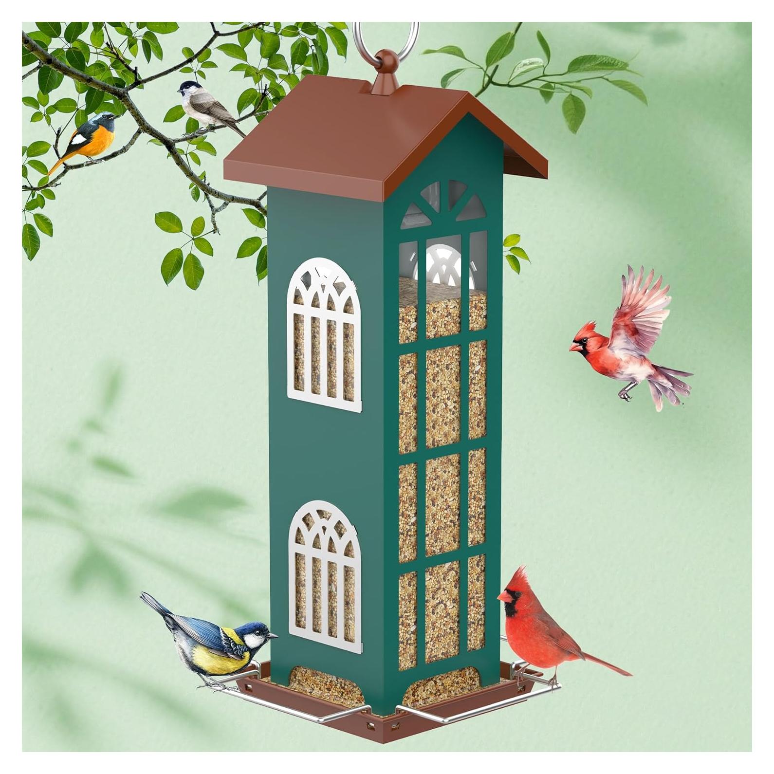 Comedero de Aves de Metal VYHAG Colgante Impermeable 0.90 kg